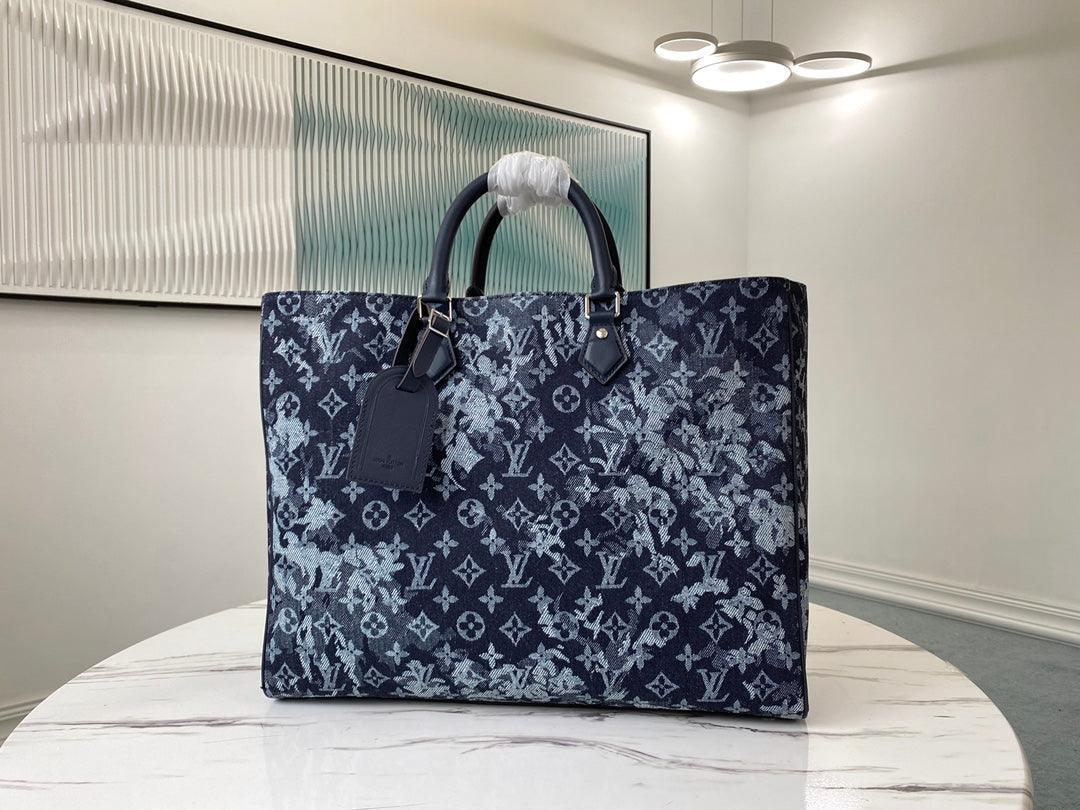 LV GRAND SAC Virgil Abloh Monogram Pastel Noir M57284 - tntwear1