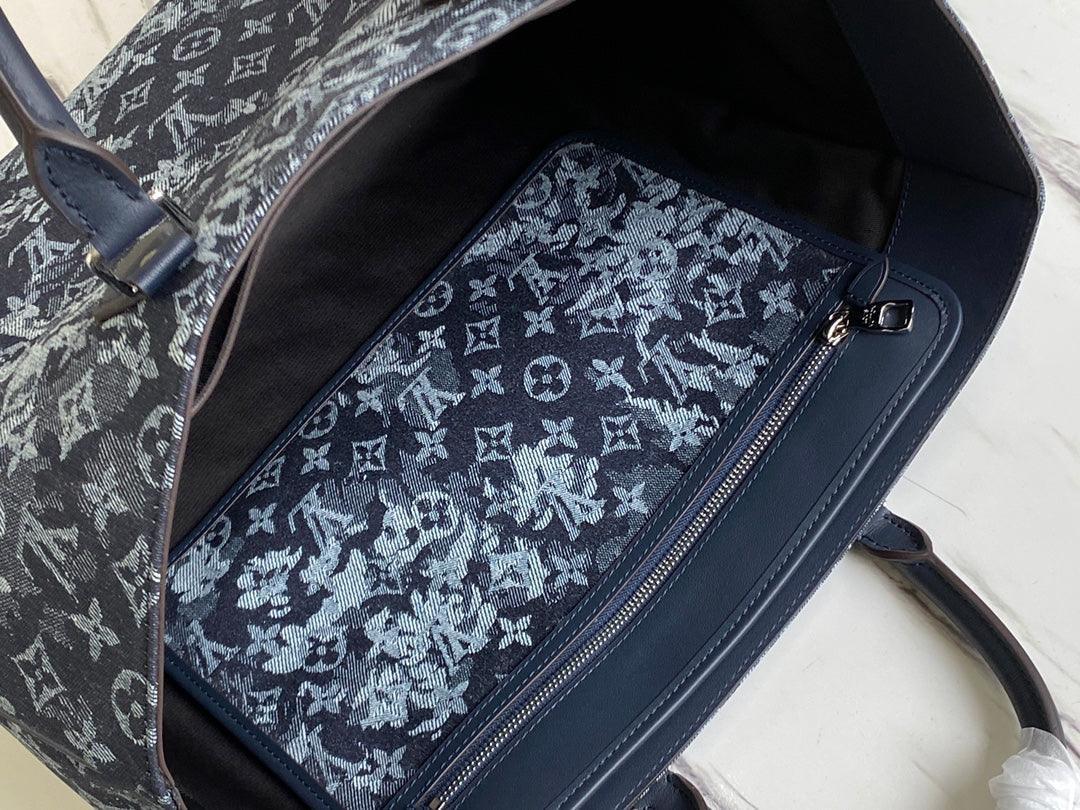 LV GRAND SAC Virgil Abloh Monogram Pastel Noir M57284 - tntwear1
