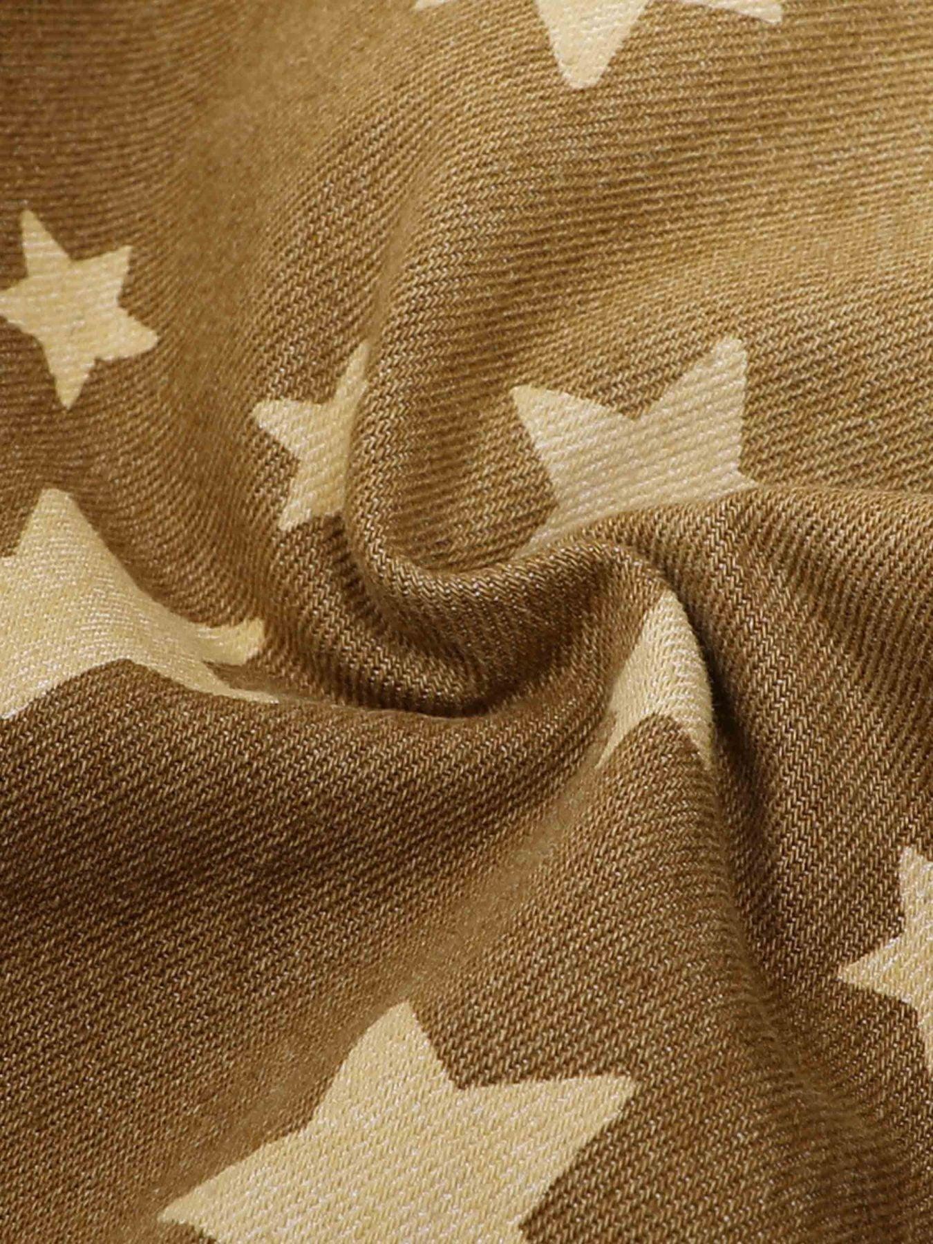 Sneakerland American Washed Star Ripped Straight Jeans - tntwear1