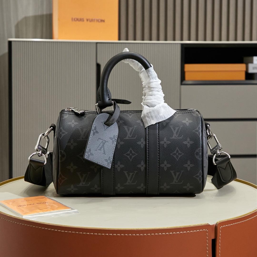 New Fashion Bags LV Monogram Eclipse Reverse Keepall 25 - tntwear1