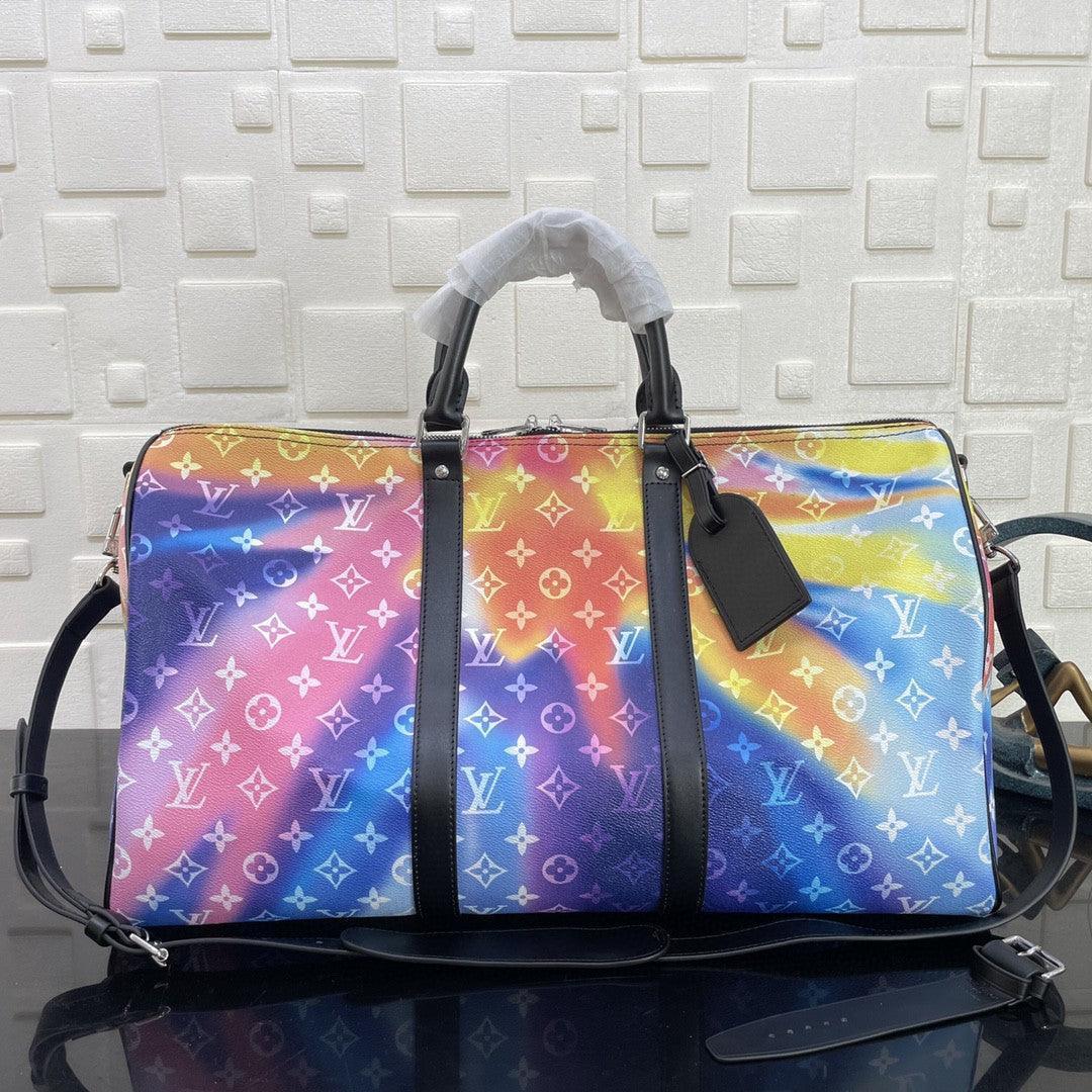 LV Keepall 50 BANDOULIÈRE MONOGRAM Virgil Abloh M45758 - tntwear1