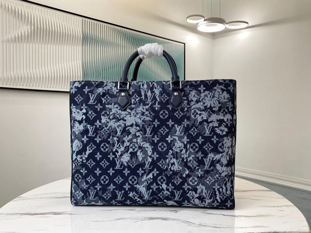 LV GRAND SAC Virgil Abloh Monogram Pastel Noir M57284 - tntwear1
