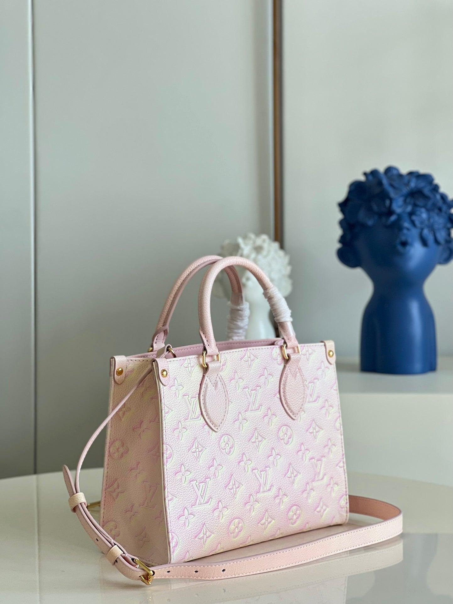 LV Onthego Tote 1968 Sac Plat Monogram Empreinte M46168 - tntwear1