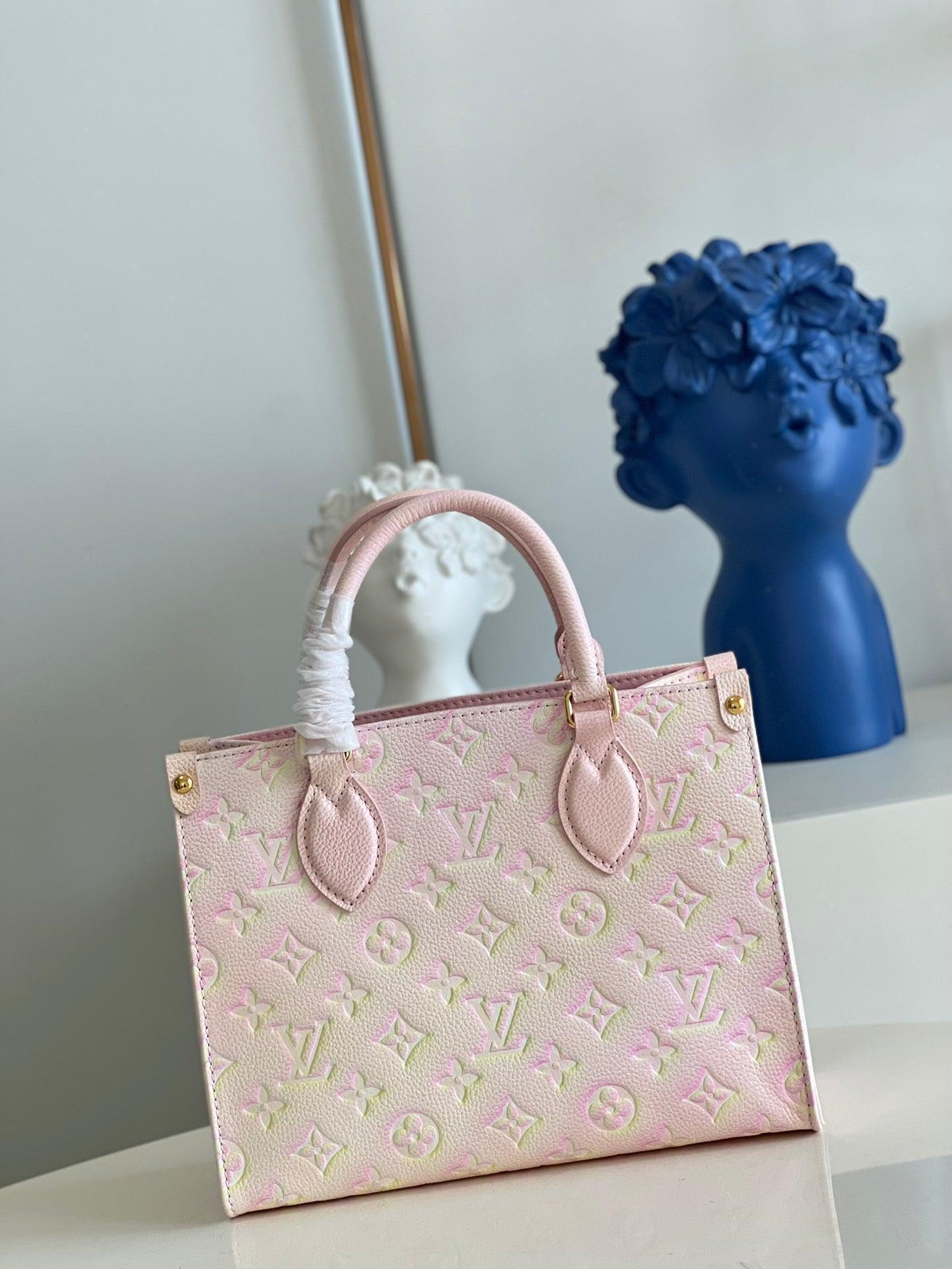 LV Onthego Tote 1968 Sac Plat Monogram Empreinte M46168 - tntwear1