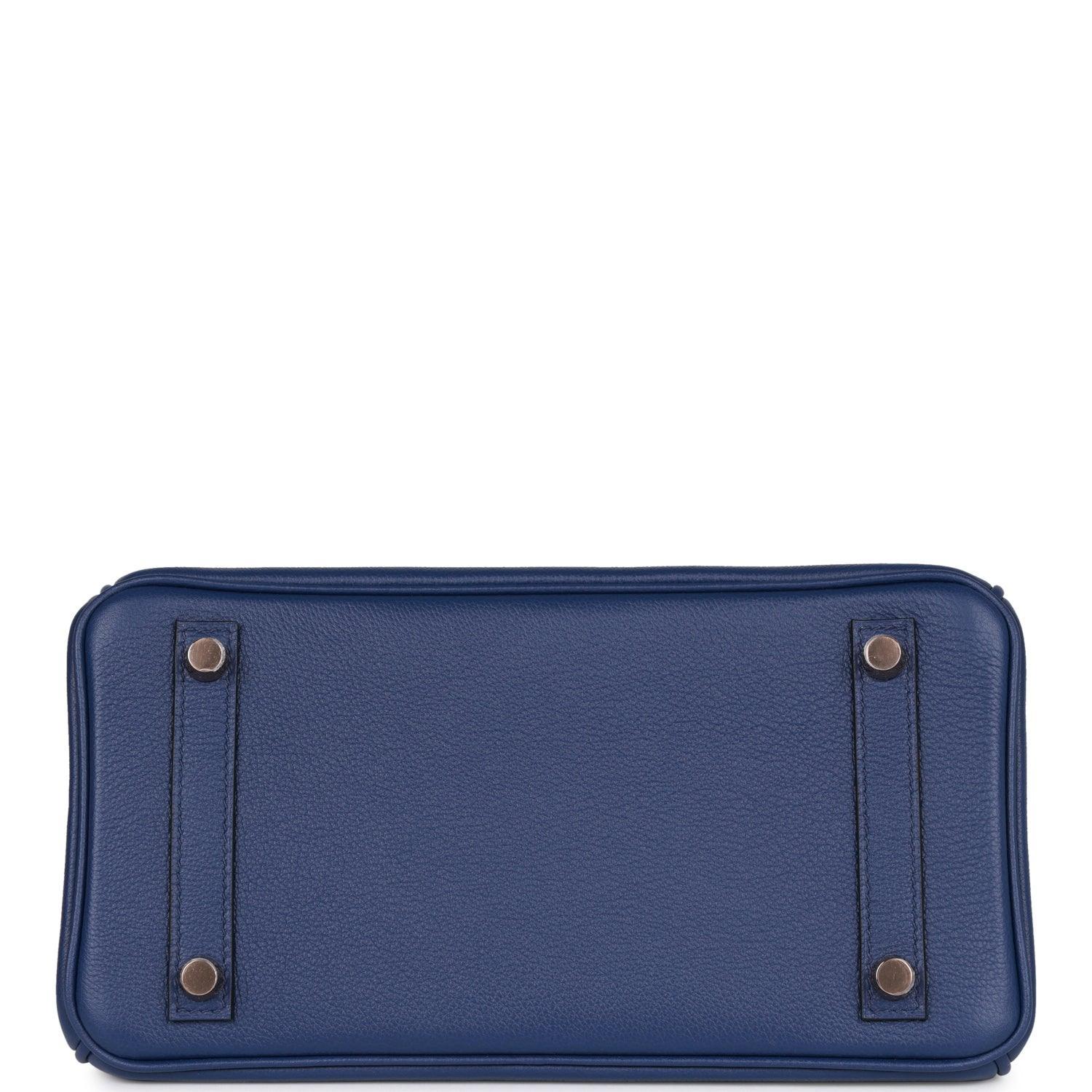 Birkin 25 Bleu Saphir and Marine Matte Alligator and Togo Touch Rose Gold Hardware - tntwear1