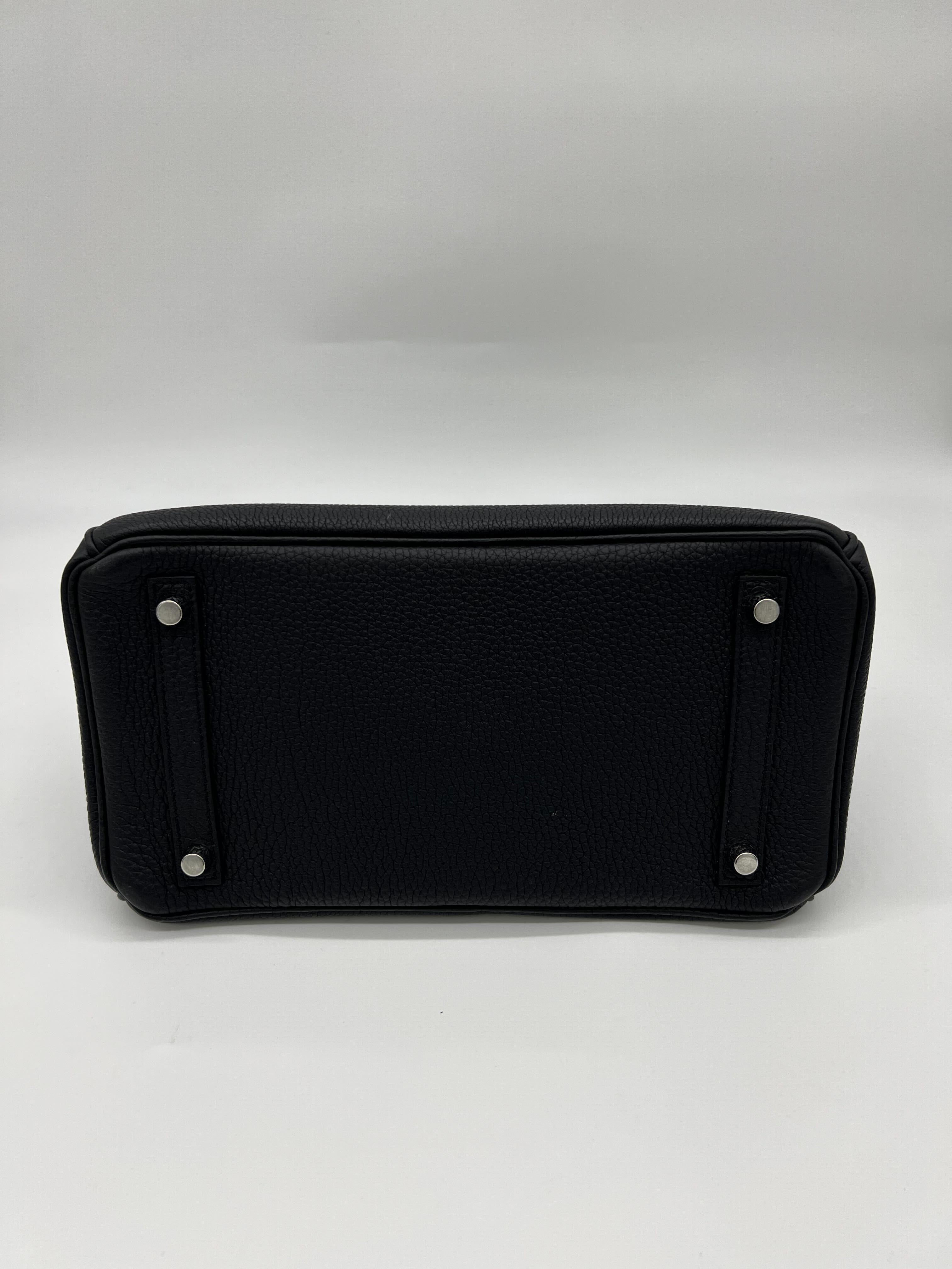 HRMS Birkin 30 Noir Togo Palladium Hardware - tntwear1