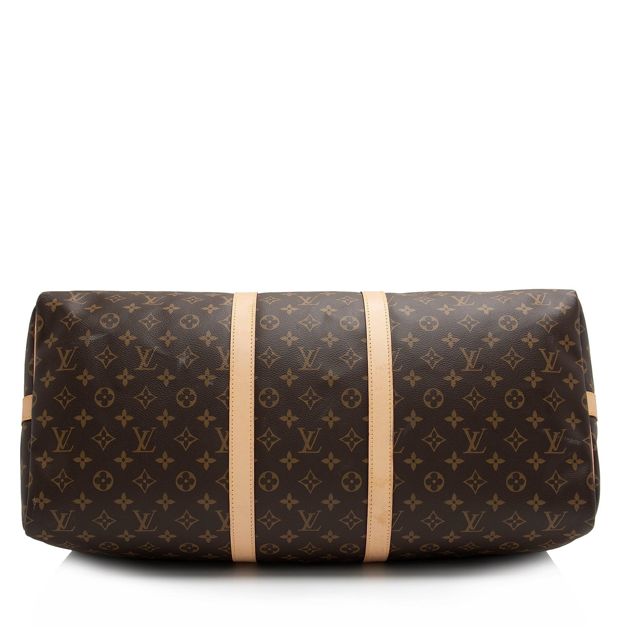 Louis Vuitton Vintage Monogram Canvas Keepall Bandouliere 50 Duffle Bag - tntwear1