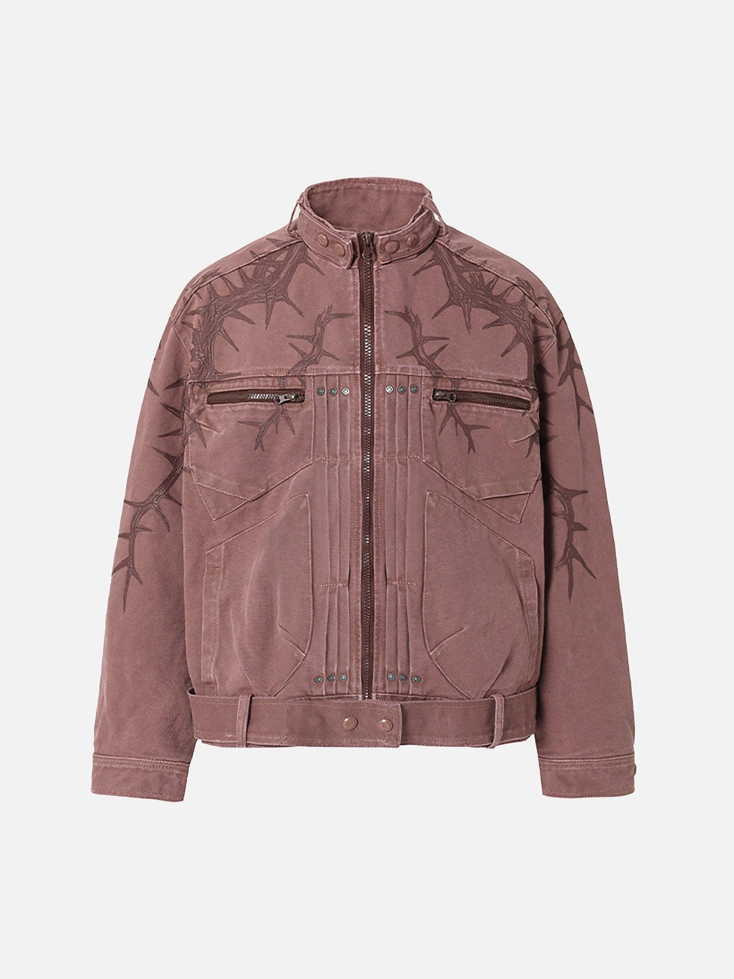 Tntwear® - American Heavy Weight Trendy Motorcycle Denim Jacket - 1871 - tntwear1