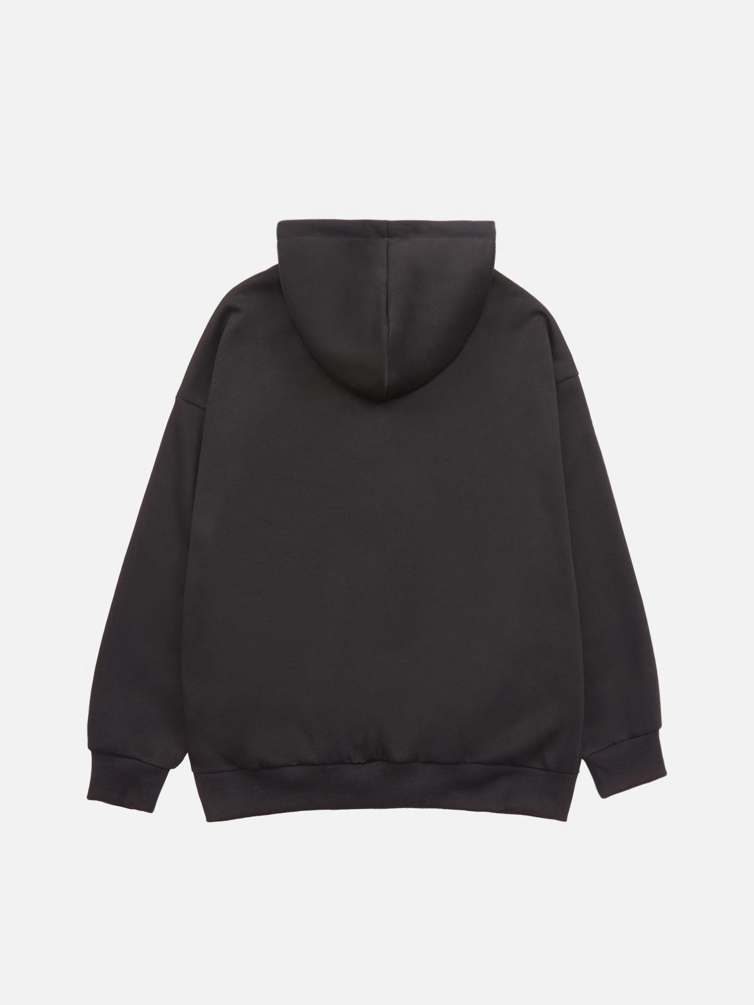 Tntwear® - American Niche Embroidered Patch Hooded Sweatshirt - tntwear1