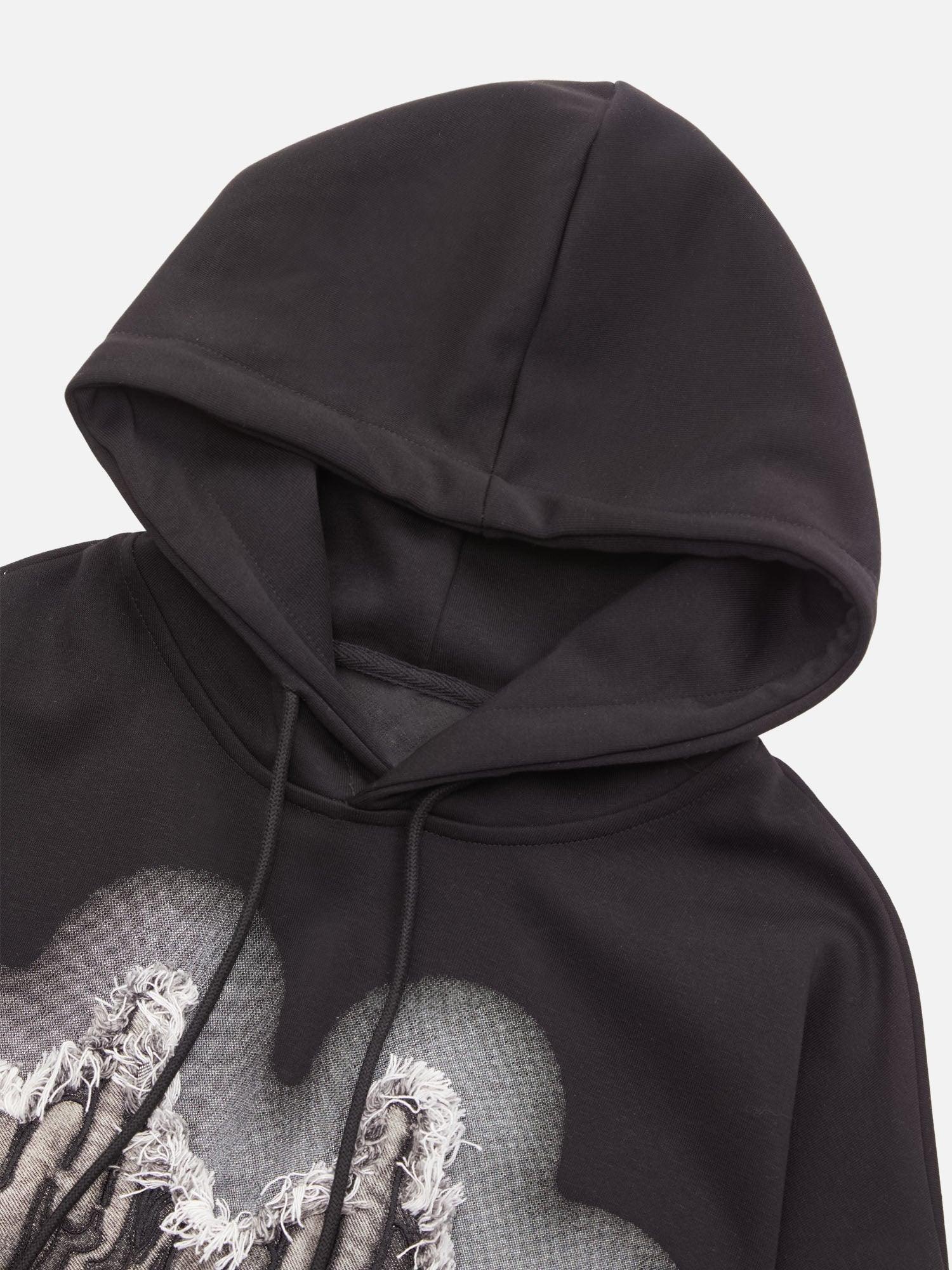 Tntwear® - American Niche Embroidered Patch Hooded Sweatshirt - tntwear1