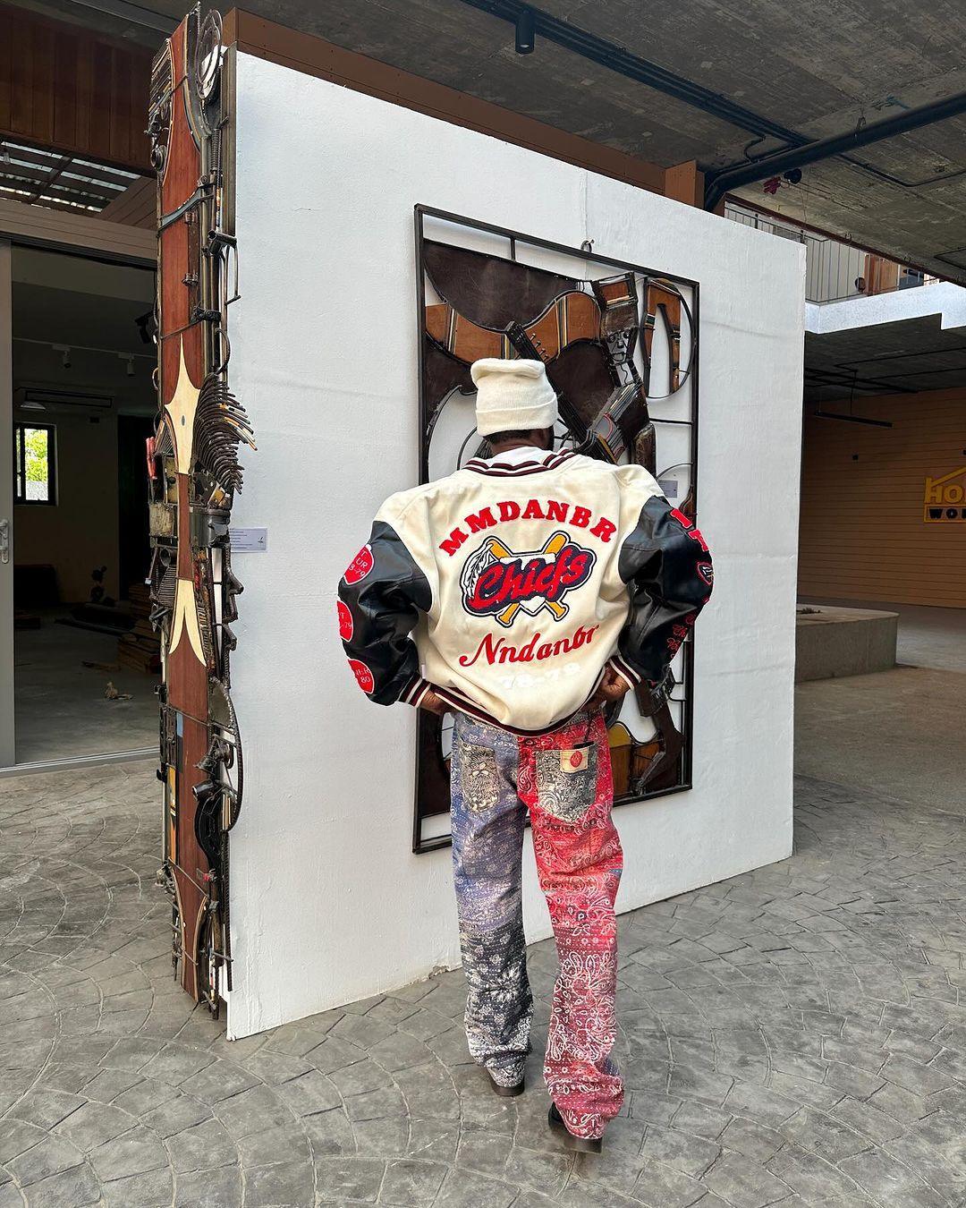 Tntwear® - American Patchwork PU Leather Sleeve Embroidered Alphabet Baseball Jacket-1819 - tntwear1
