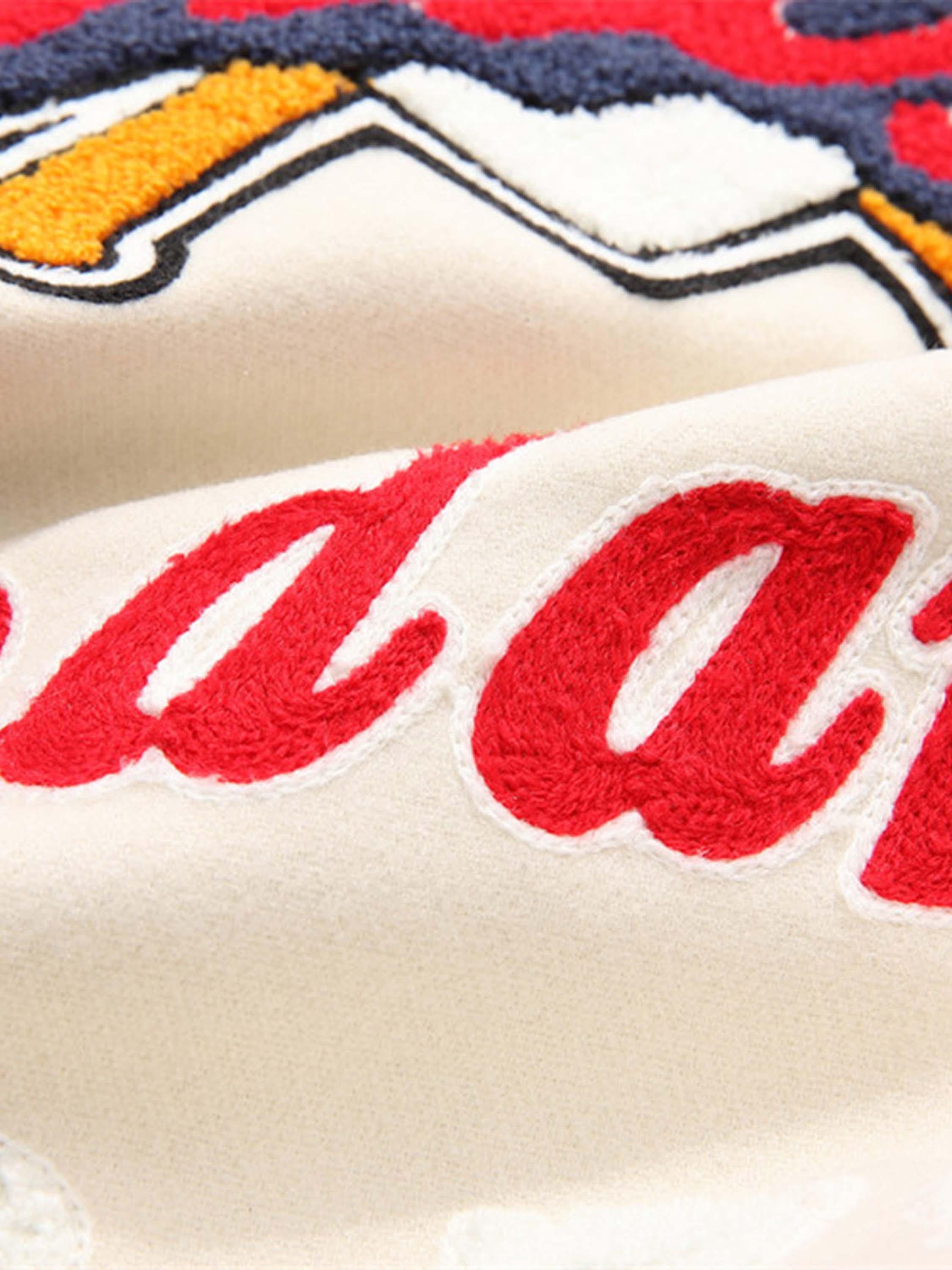 Tntwear® - American Patchwork PU Leather Sleeve Embroidered Alphabet Baseball Jacket-1819 - tntwear1