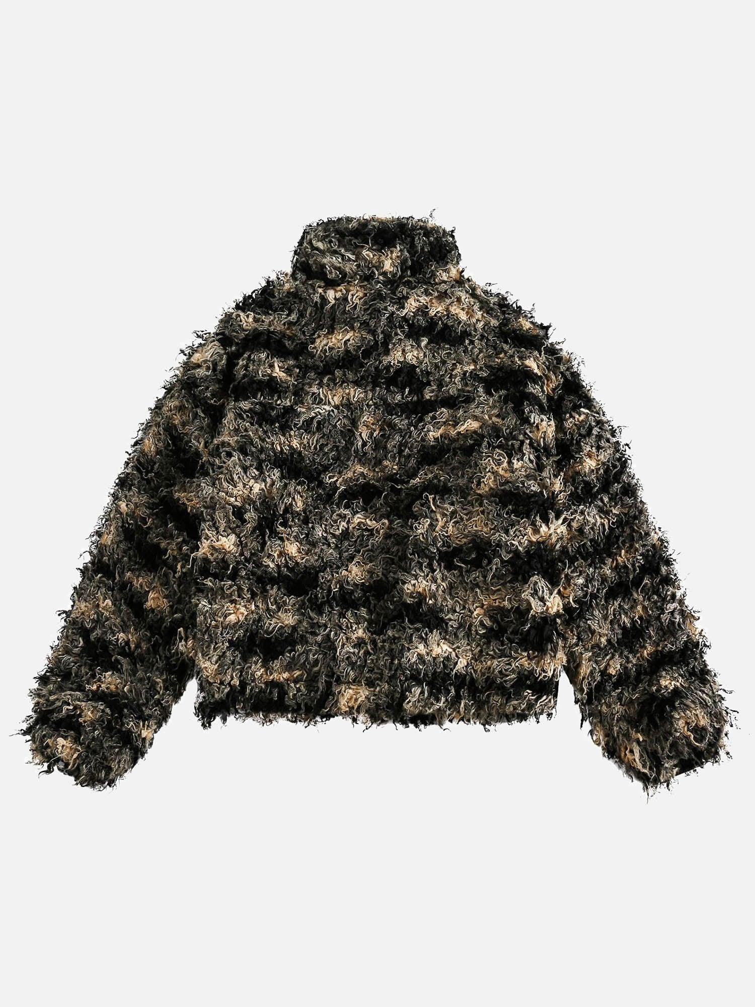 Tntwear® - American Retro Fashion Versatile Lamb Wool Short Jacket - tntwear1