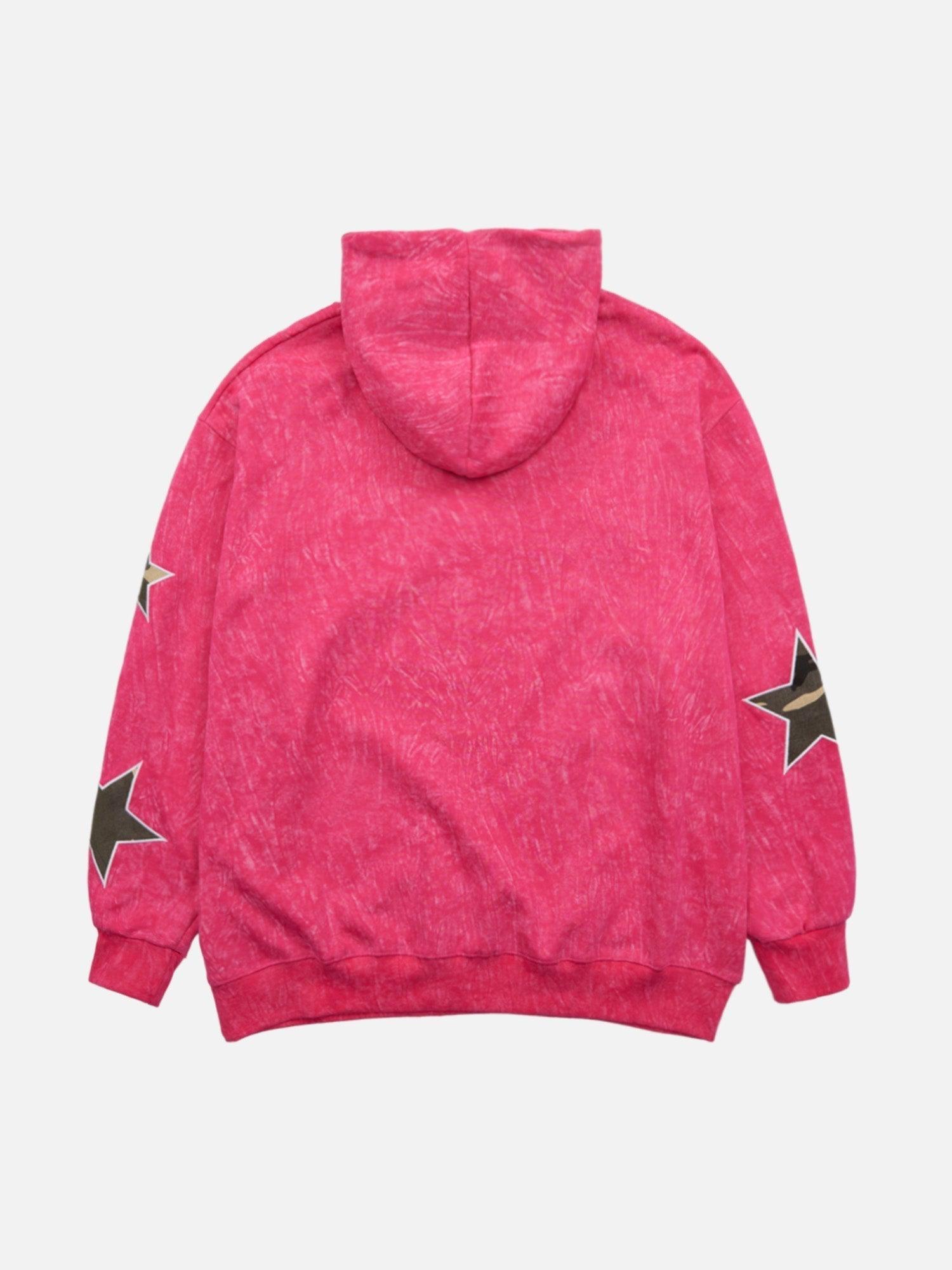 Tntwear® - American Retro Patch Star Hooded Sweatshirt - 1969 - tntwear1