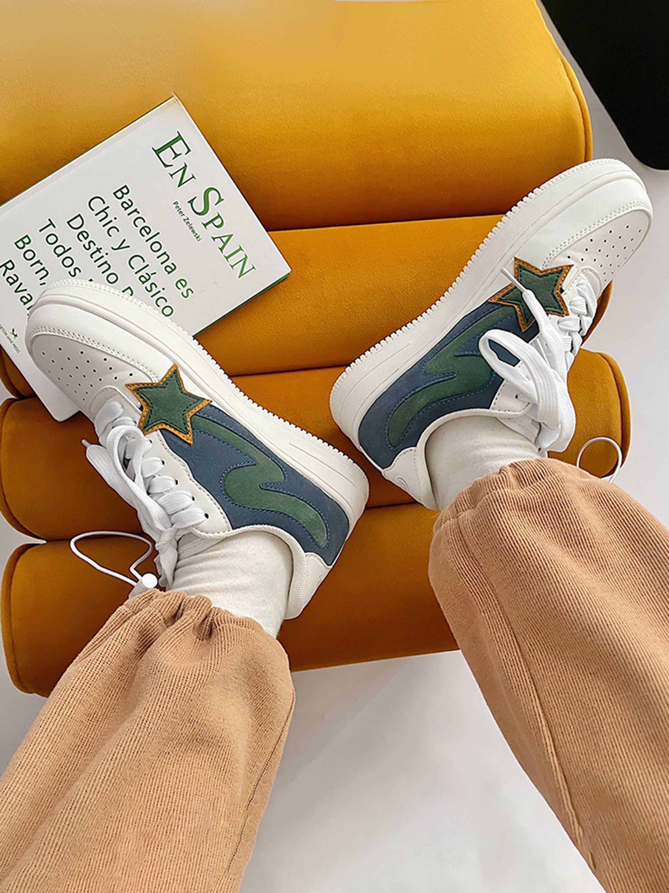 Tntwear® - American Star Element Thick Bottom Couple Sneakers - 1863 - tntwear1