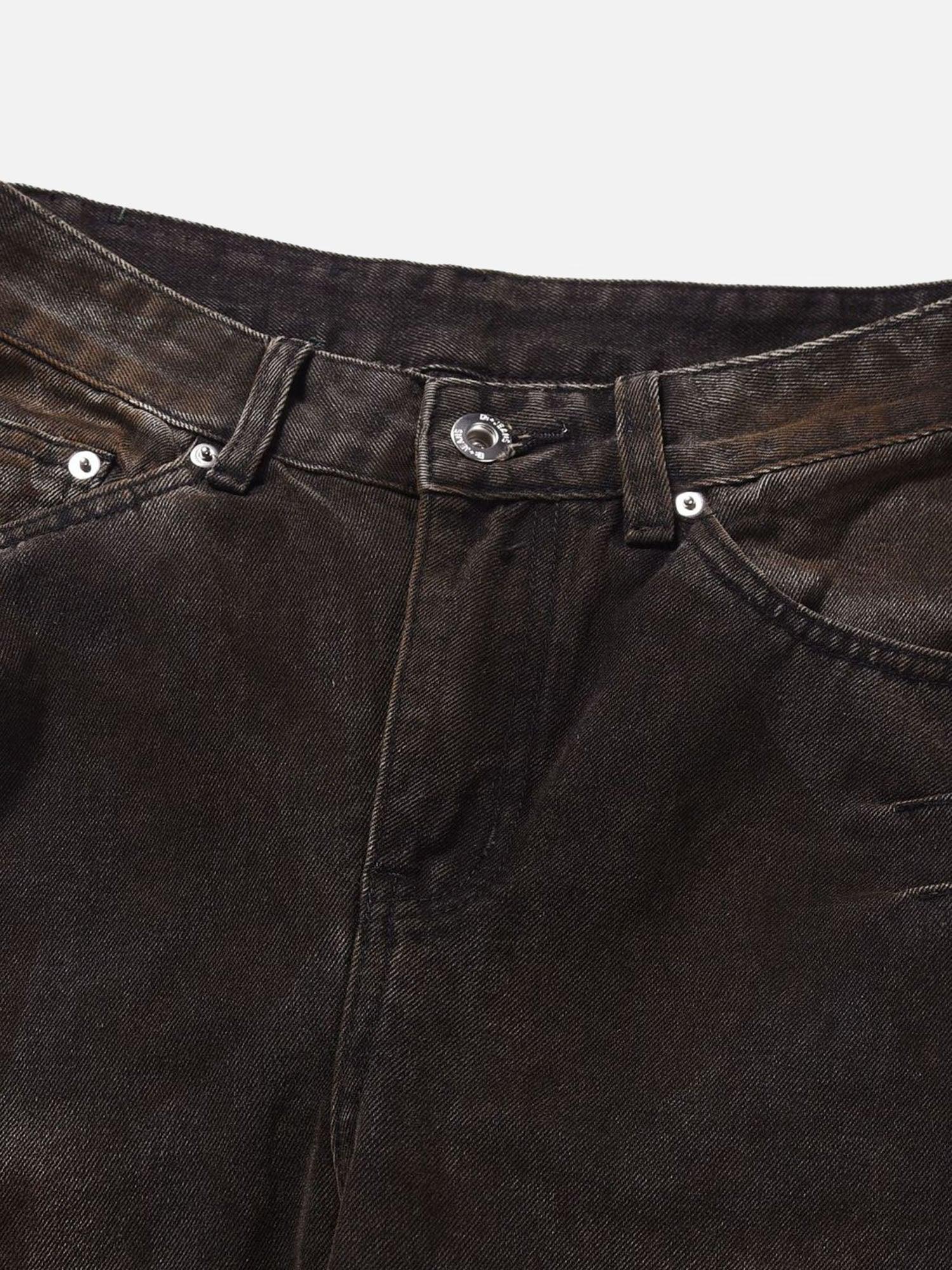 Tntwear® - American Street Fashion Heavy Industry Washed Jeans - tntwear1