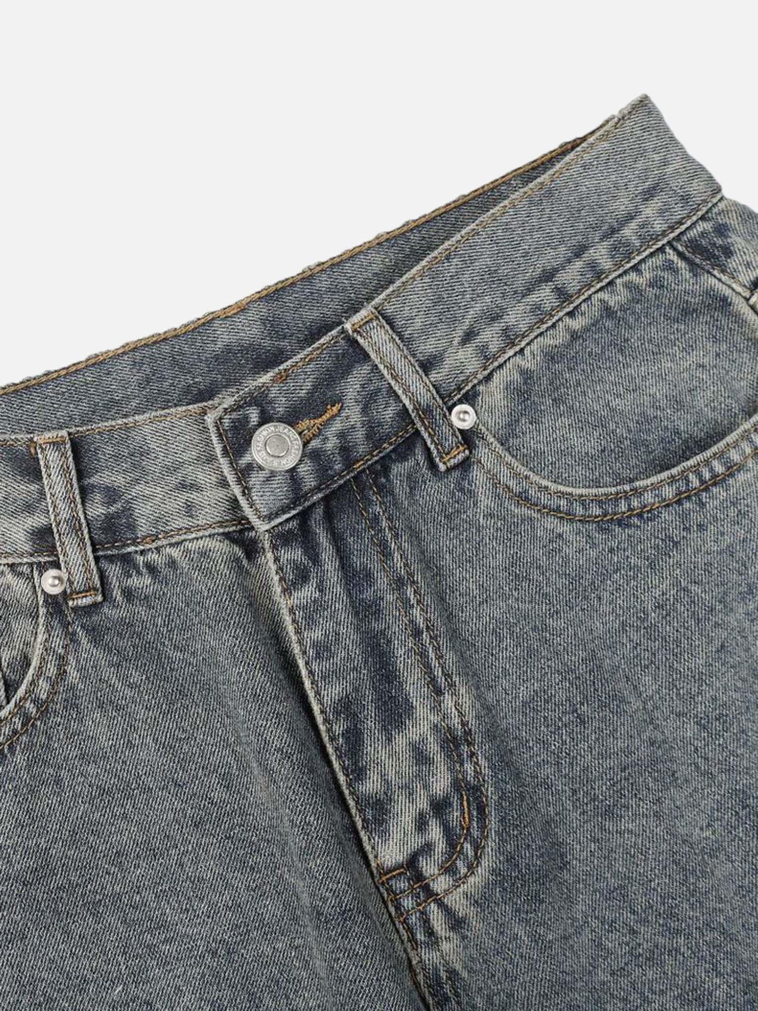 Tntwear® - American Street Fashion Washed Jeans - tntwear1