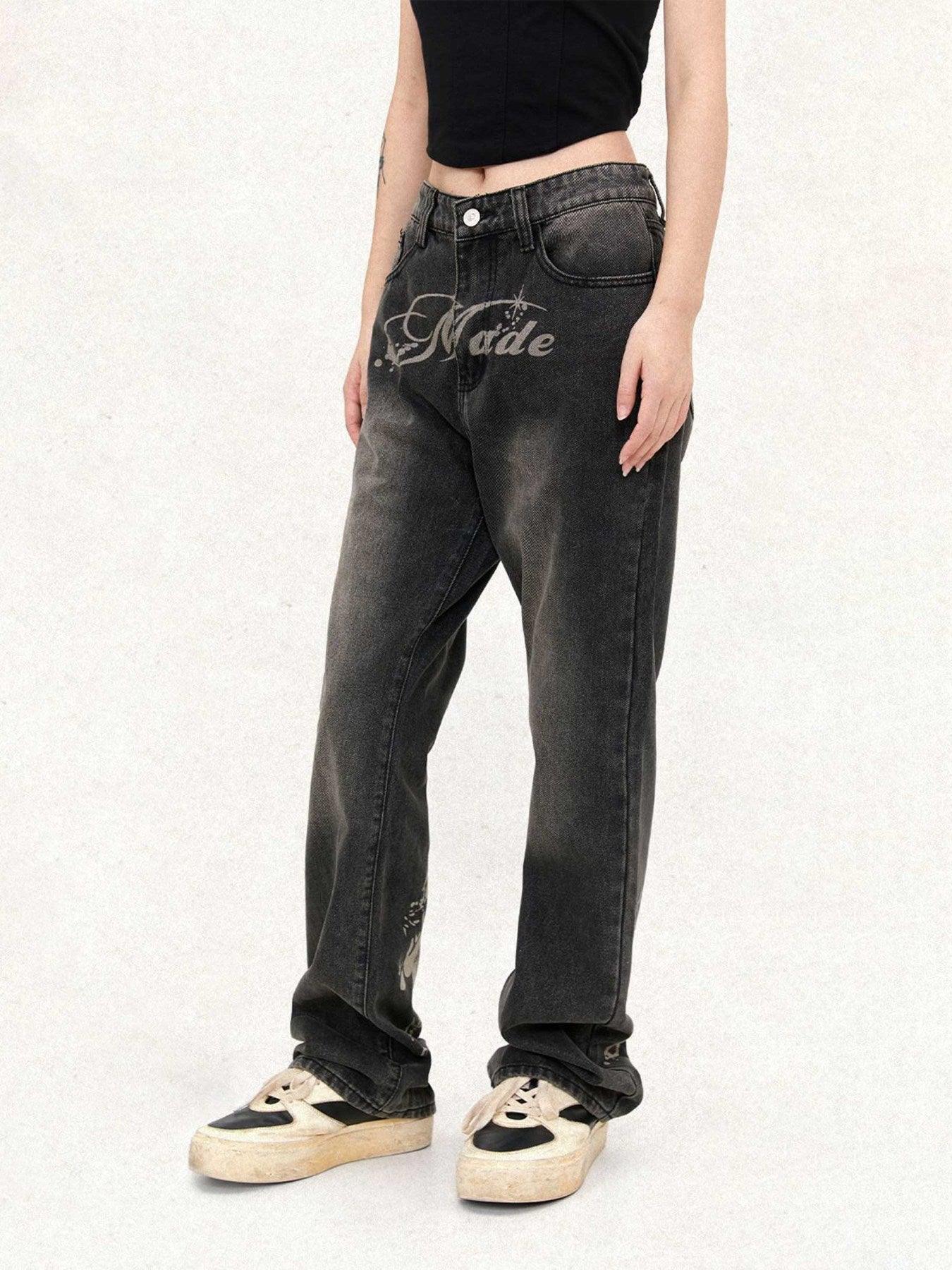 Tntwear® - American Street Style Straight Leg Jeans - tntwear1