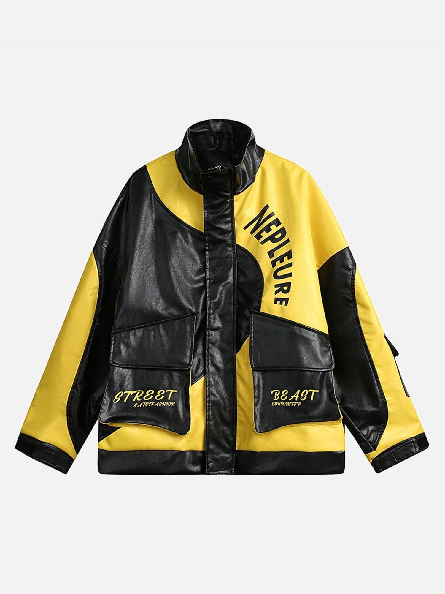 Tntwear® - American Style Patchwork Letter Jacket - 1957 - tntwear1