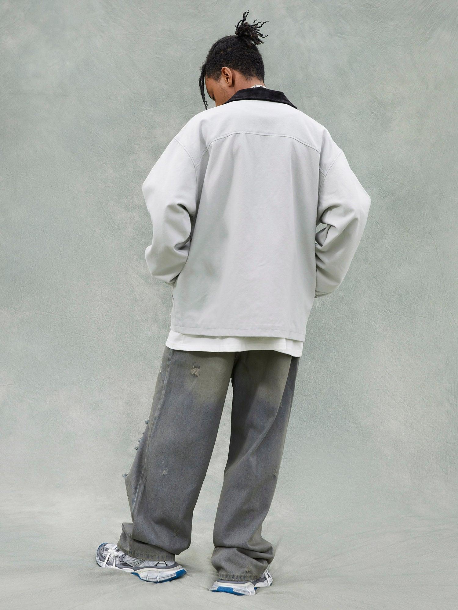 Tntwear® - American Trendy Brand Thorn Rose Retro Baseball Jacket - tntwear1