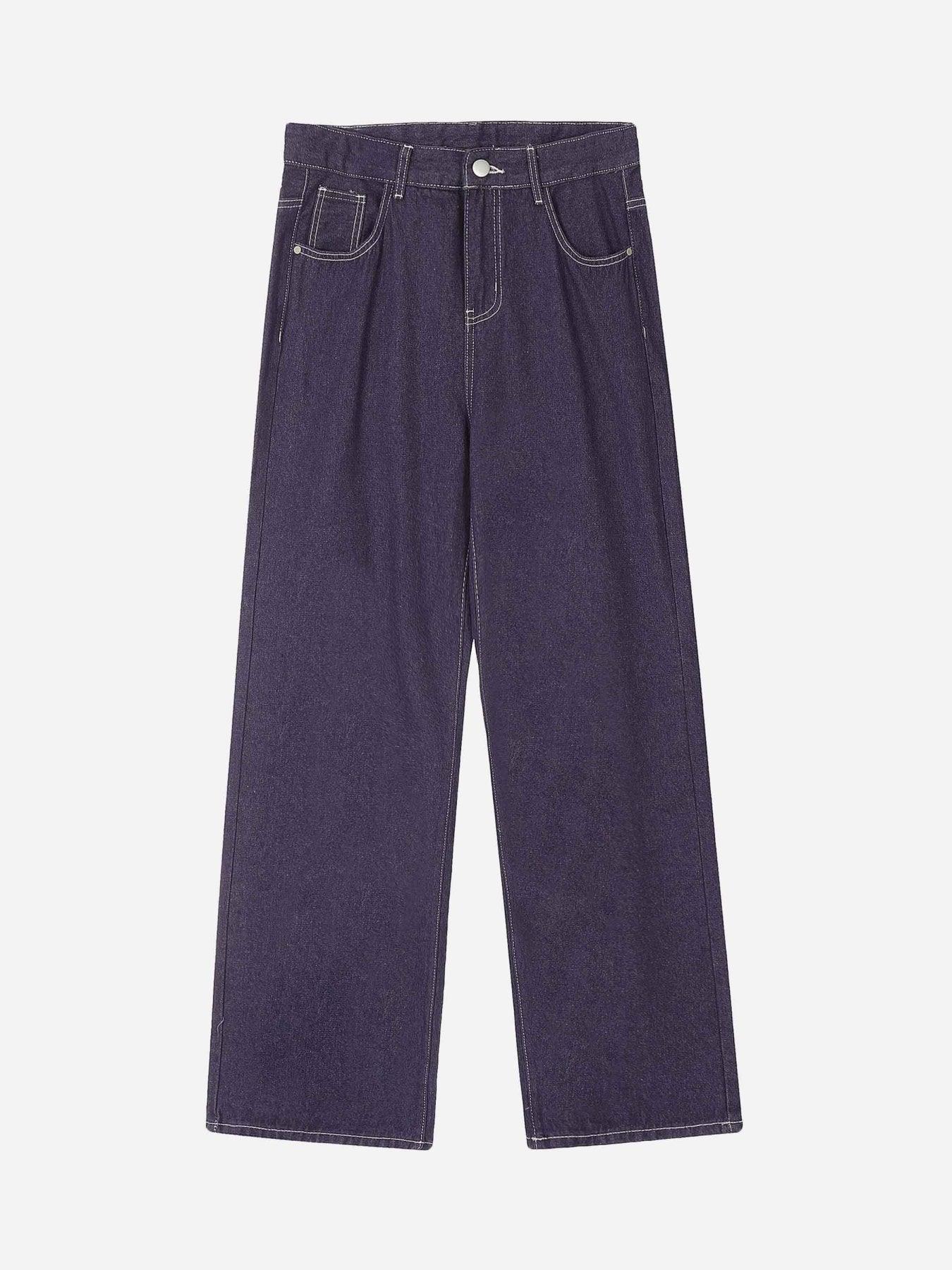 Tntwear® - Americana Star Letter Print Jeans - tntwear1