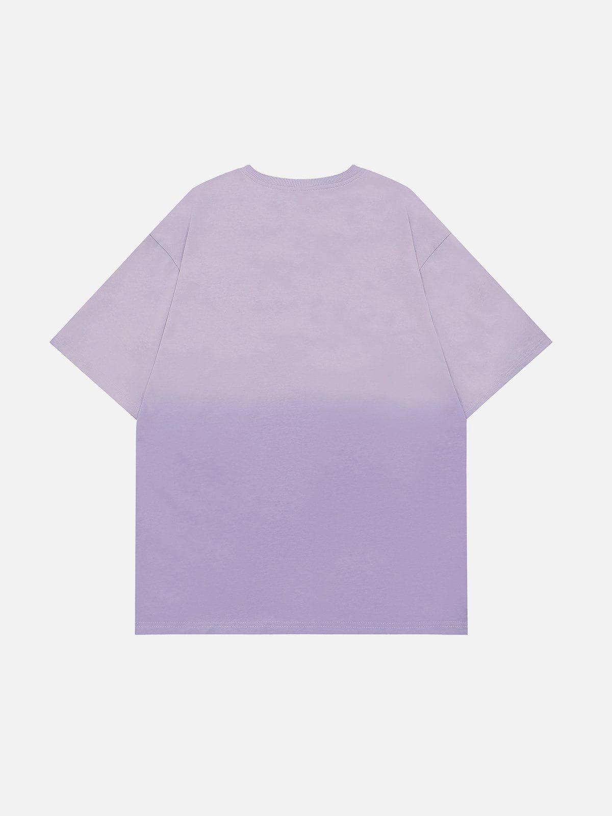 Tntwear® - Applique Embroidery Gradient Star Tee - tntwear1