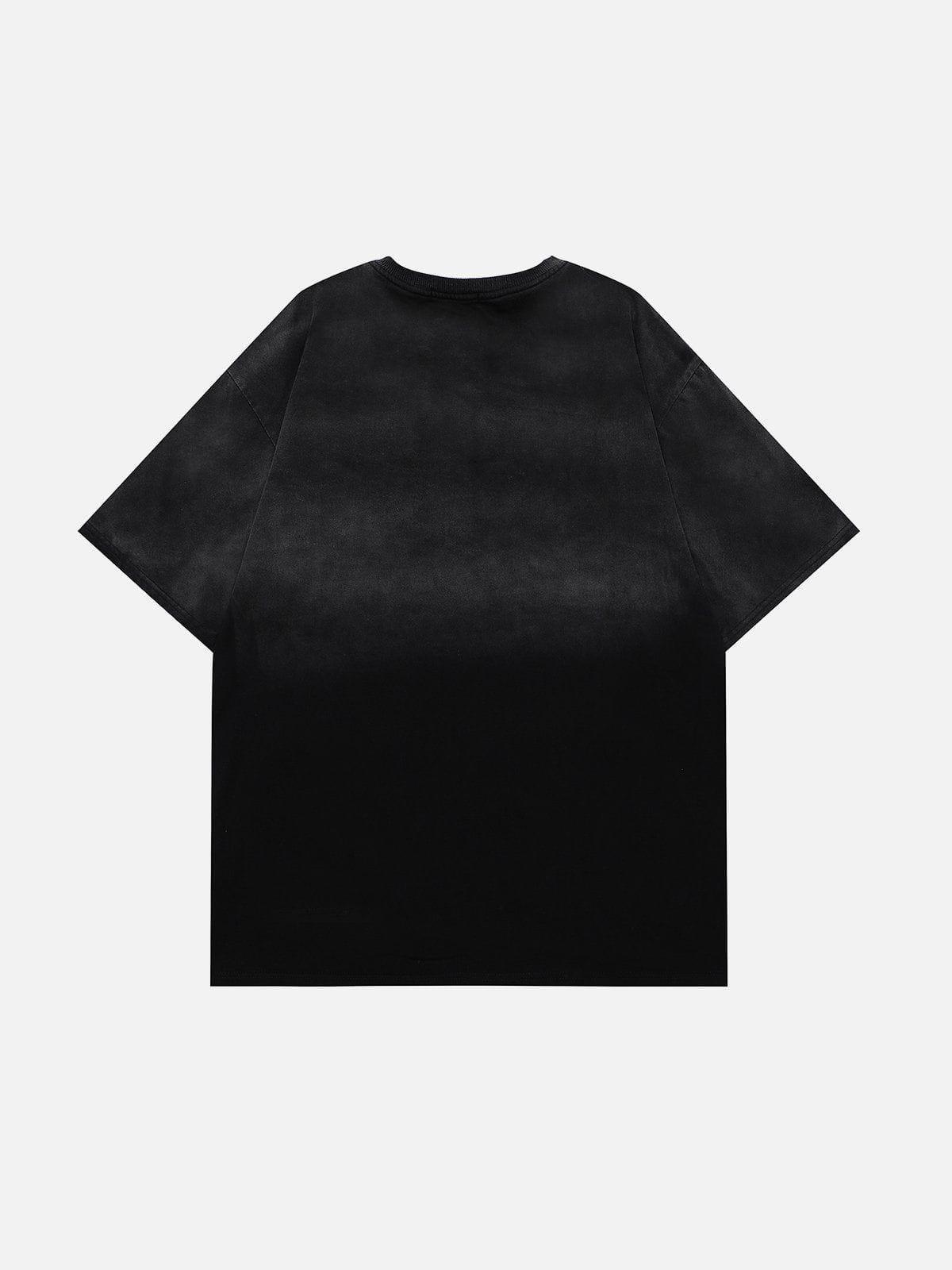 Tntwear® - Applique Embroidery Gradient Star Tee - tntwear1