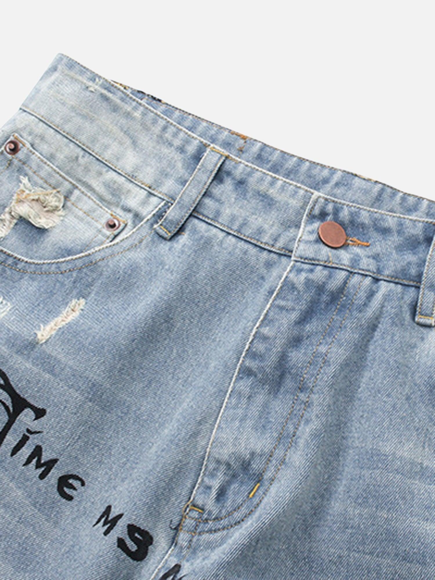 Tntwear® - Beautiful And Trendy Personalized Cut Hand-printed Jeans - tntwear1