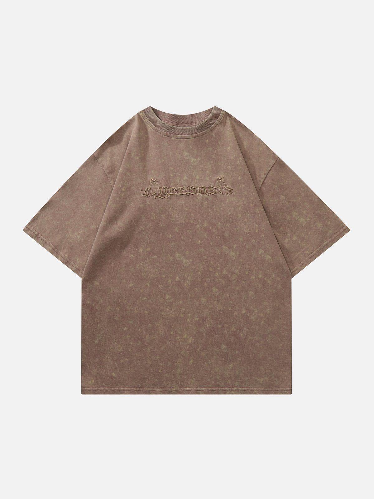 Tntwear® - Butterfly Embroidery Tee - tntwear1