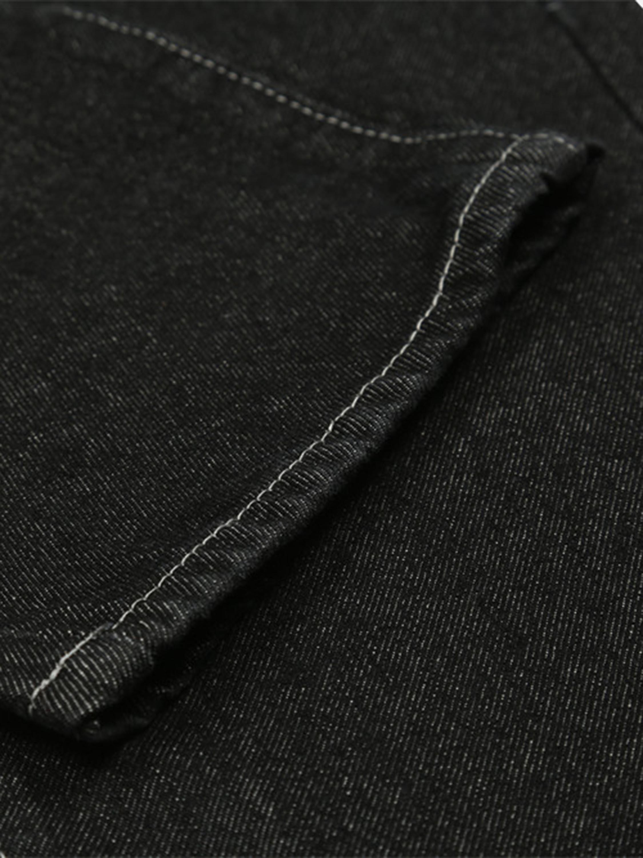 Tntwear® - Cartoon Pocket Print Washed Jeans - tntwear1