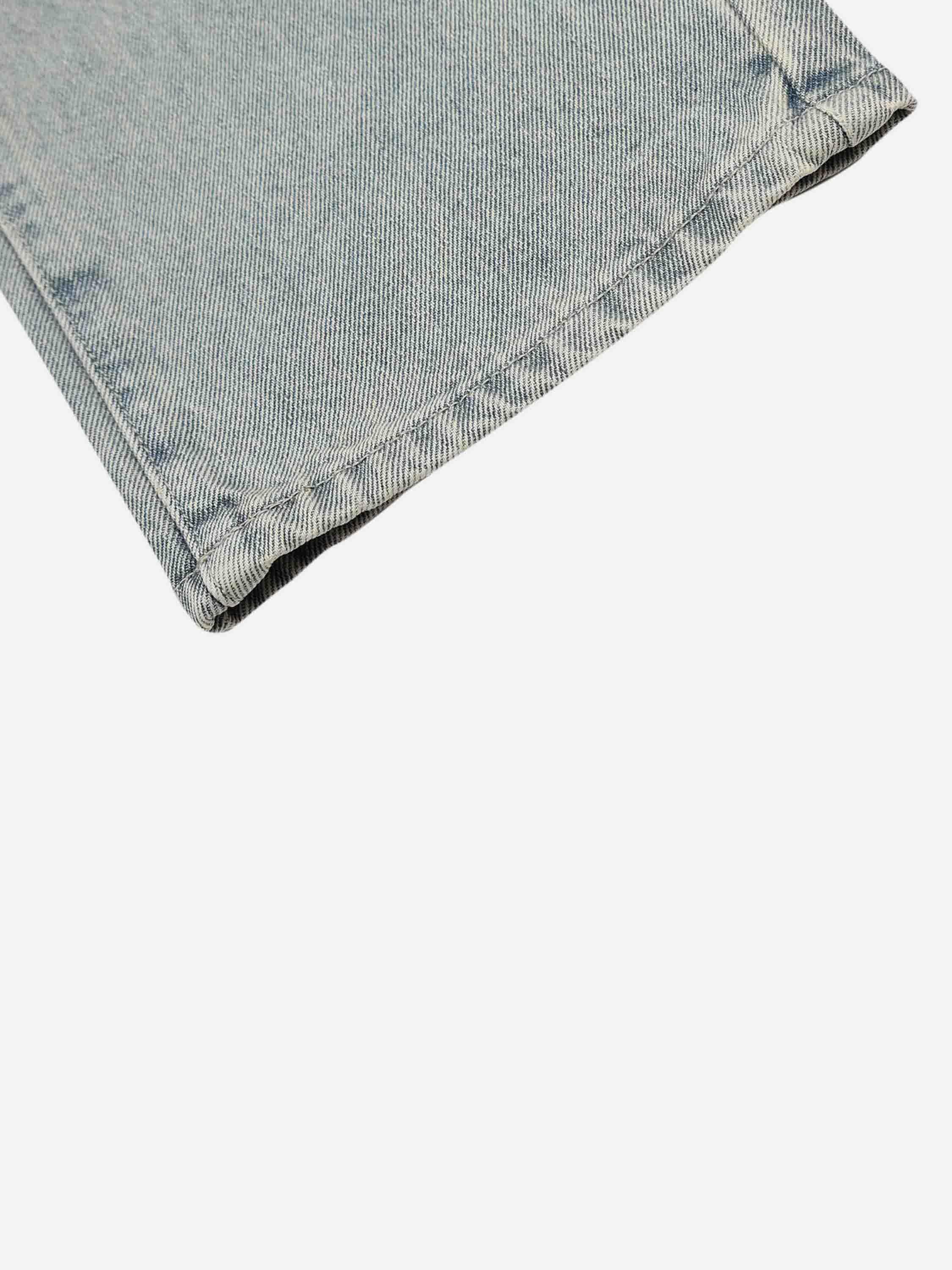 Tntwear® - Dark Letter Print Jeans - tntwear1