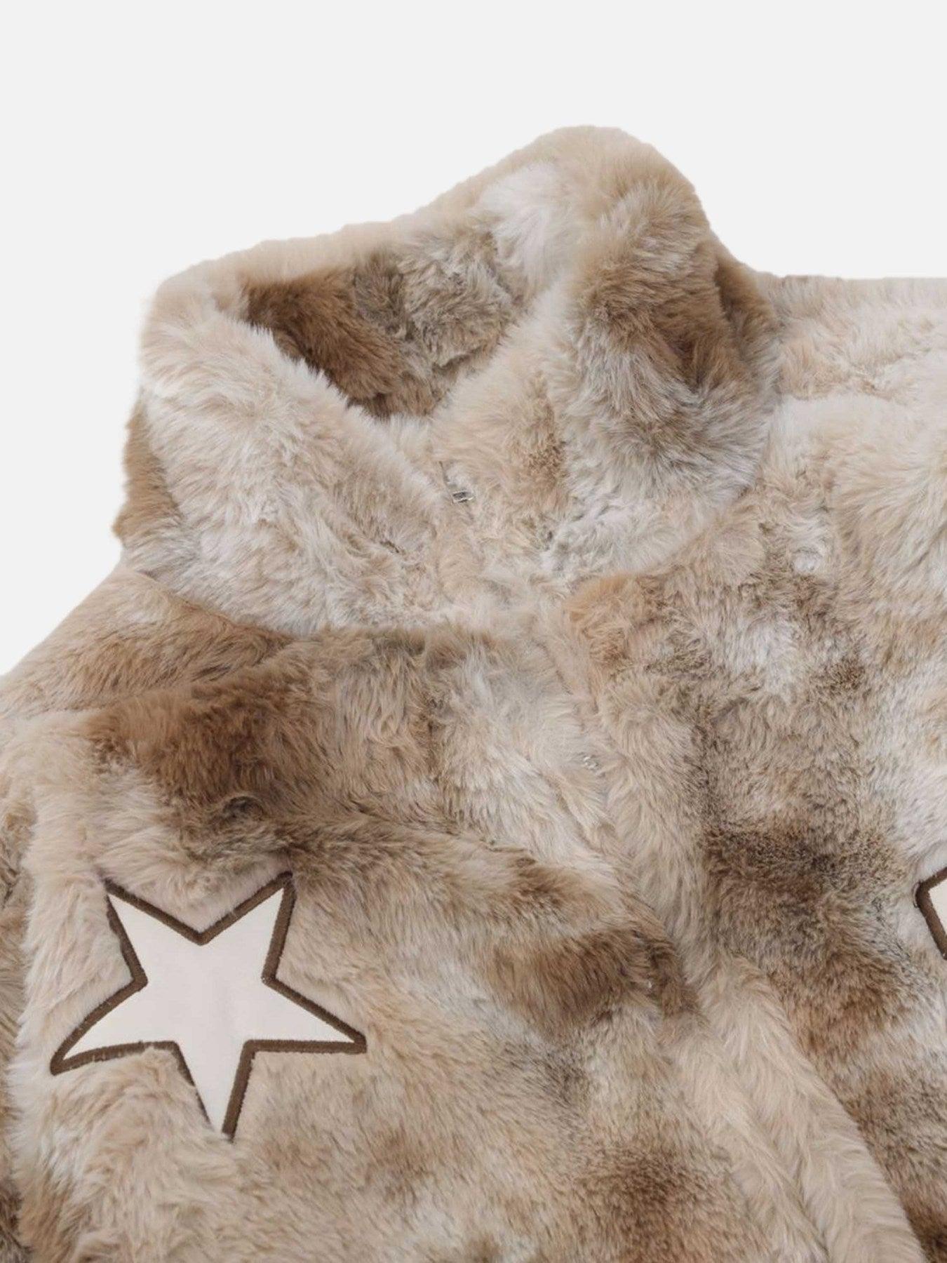 Tntwear® - Embroidered Star Lambswool Jacket - 1798 - tntwear1