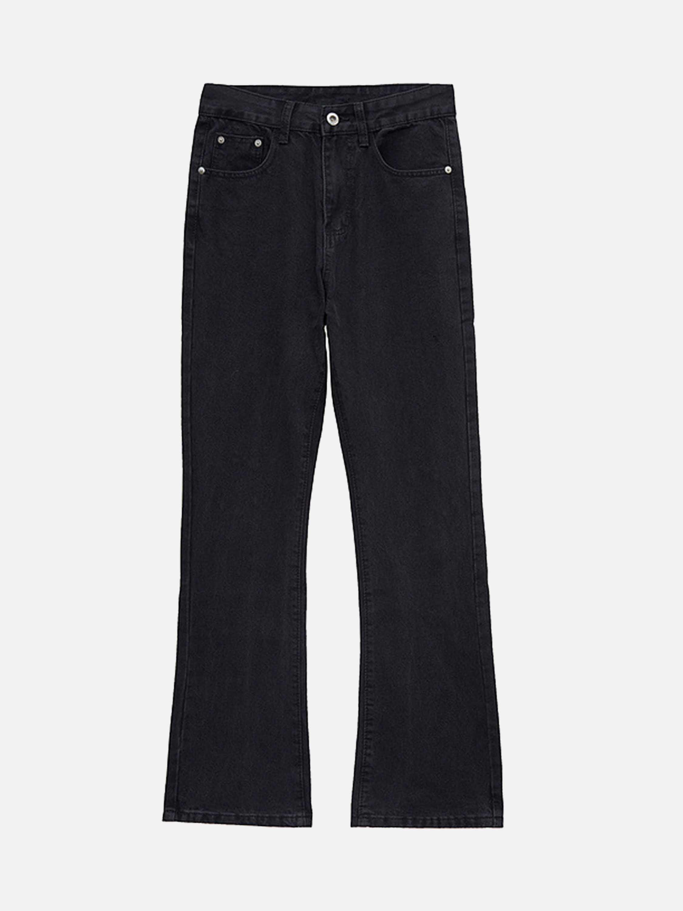 Tntwear® - High Street Embroidery Retro Jeans - 1574 - tntwear1