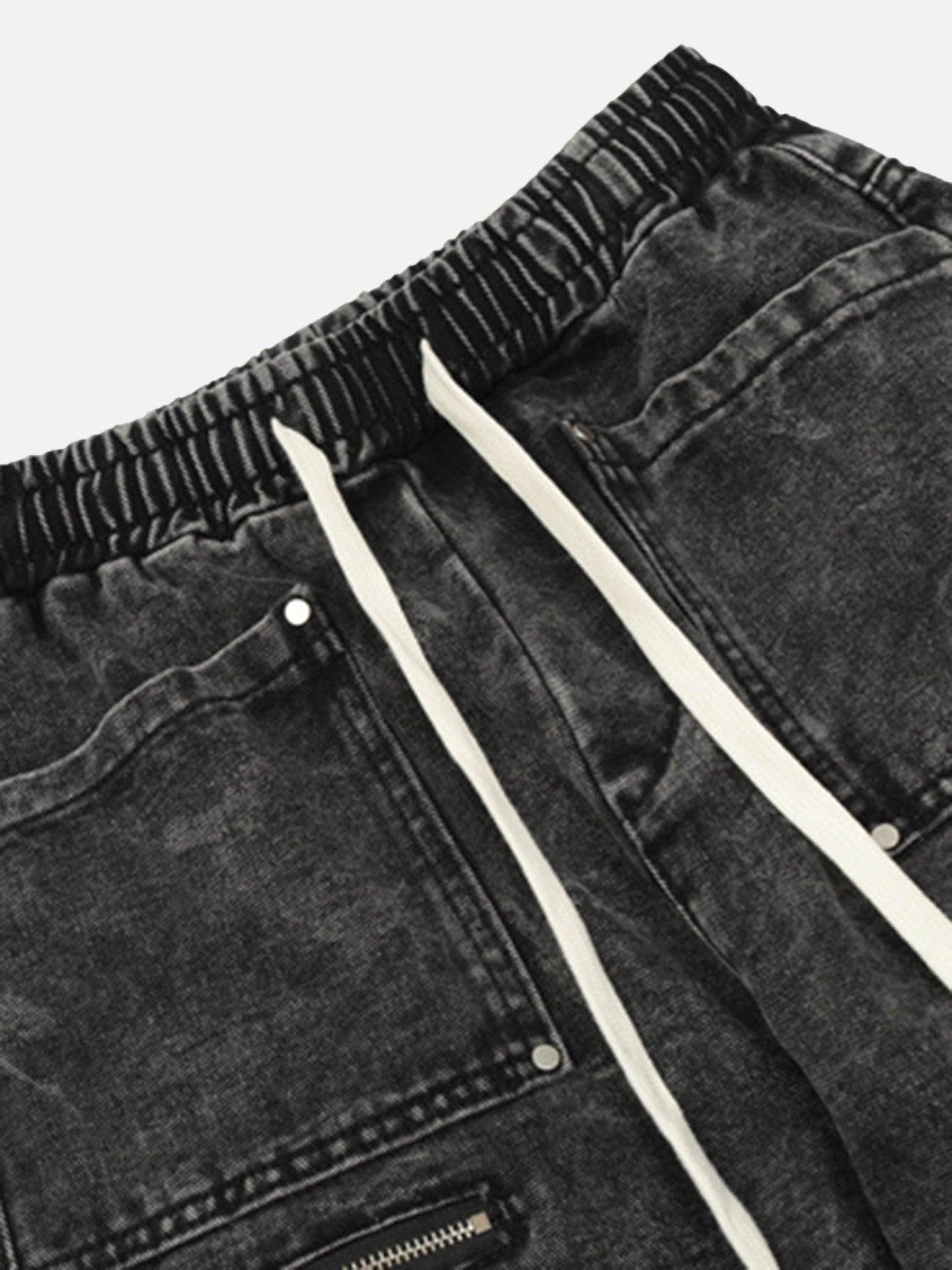 Tntwear® - High Street Loose Elastic Waist Drawstring Trousers - tntwear1
