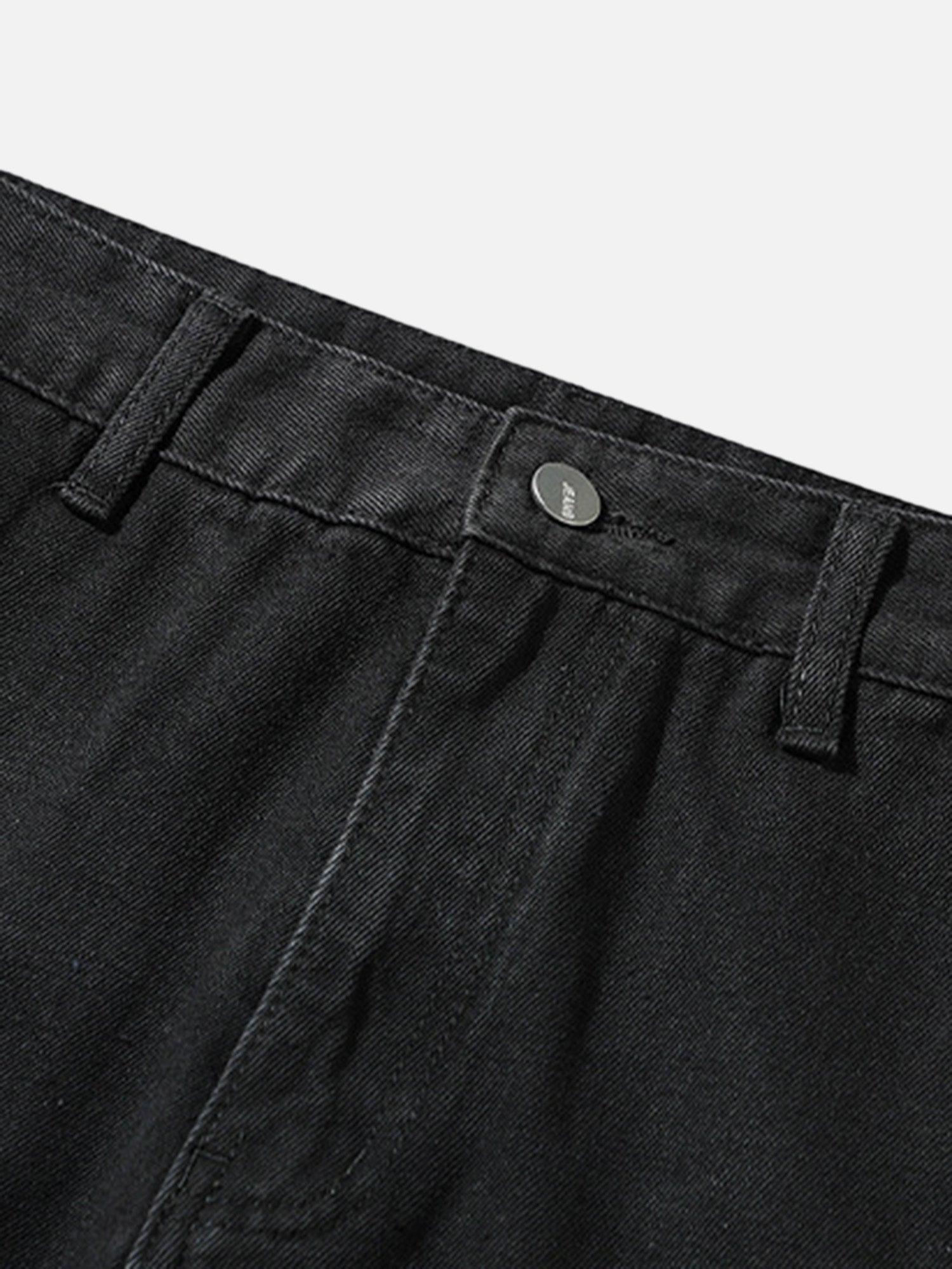 Tntwear® - High Street Strappy Straight Leg Casual Work Jeans - tntwear1
