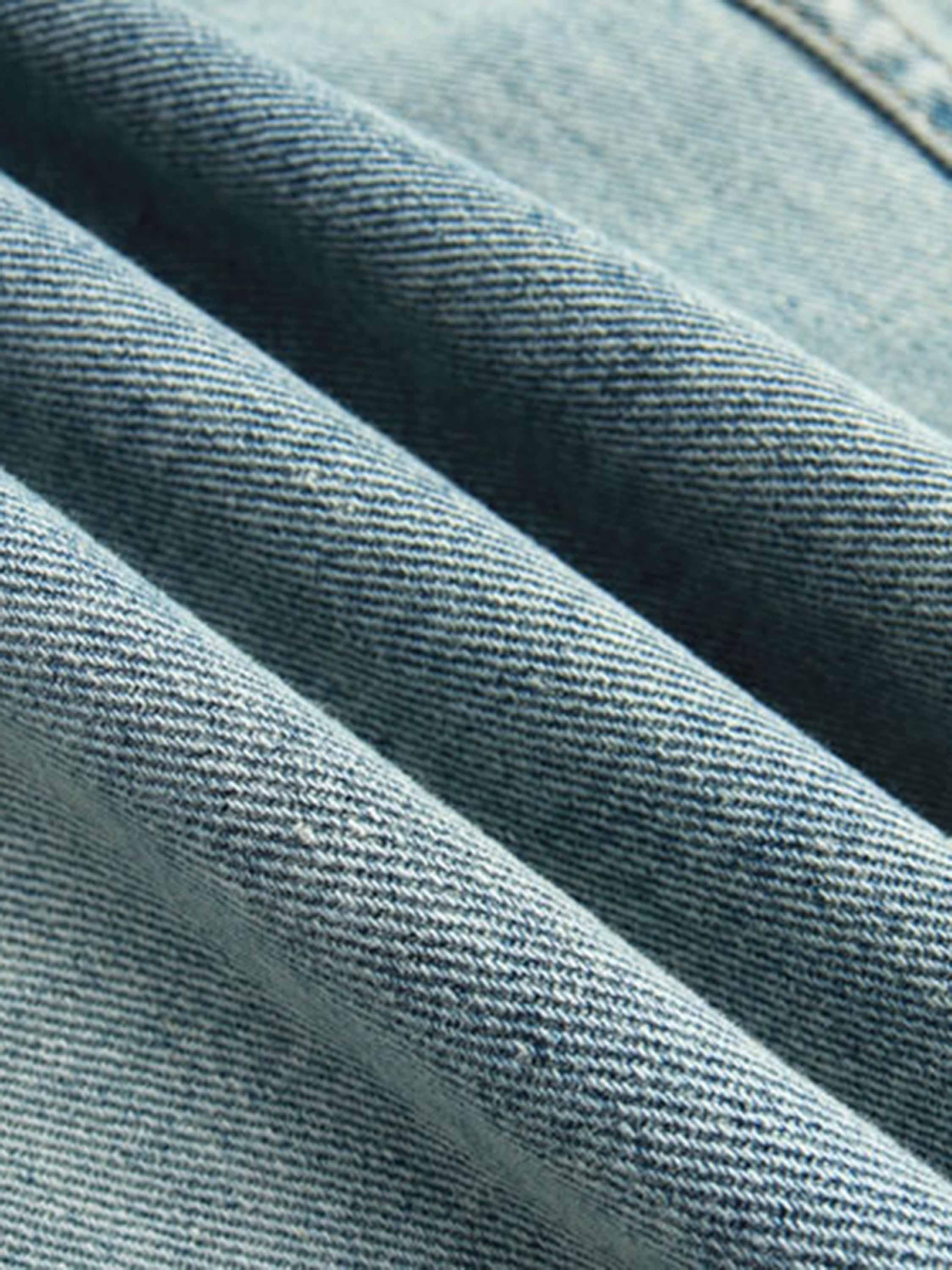 Tntwear® - High Street Washed And Worn Denim Hoodie - 1464 - tntwear1