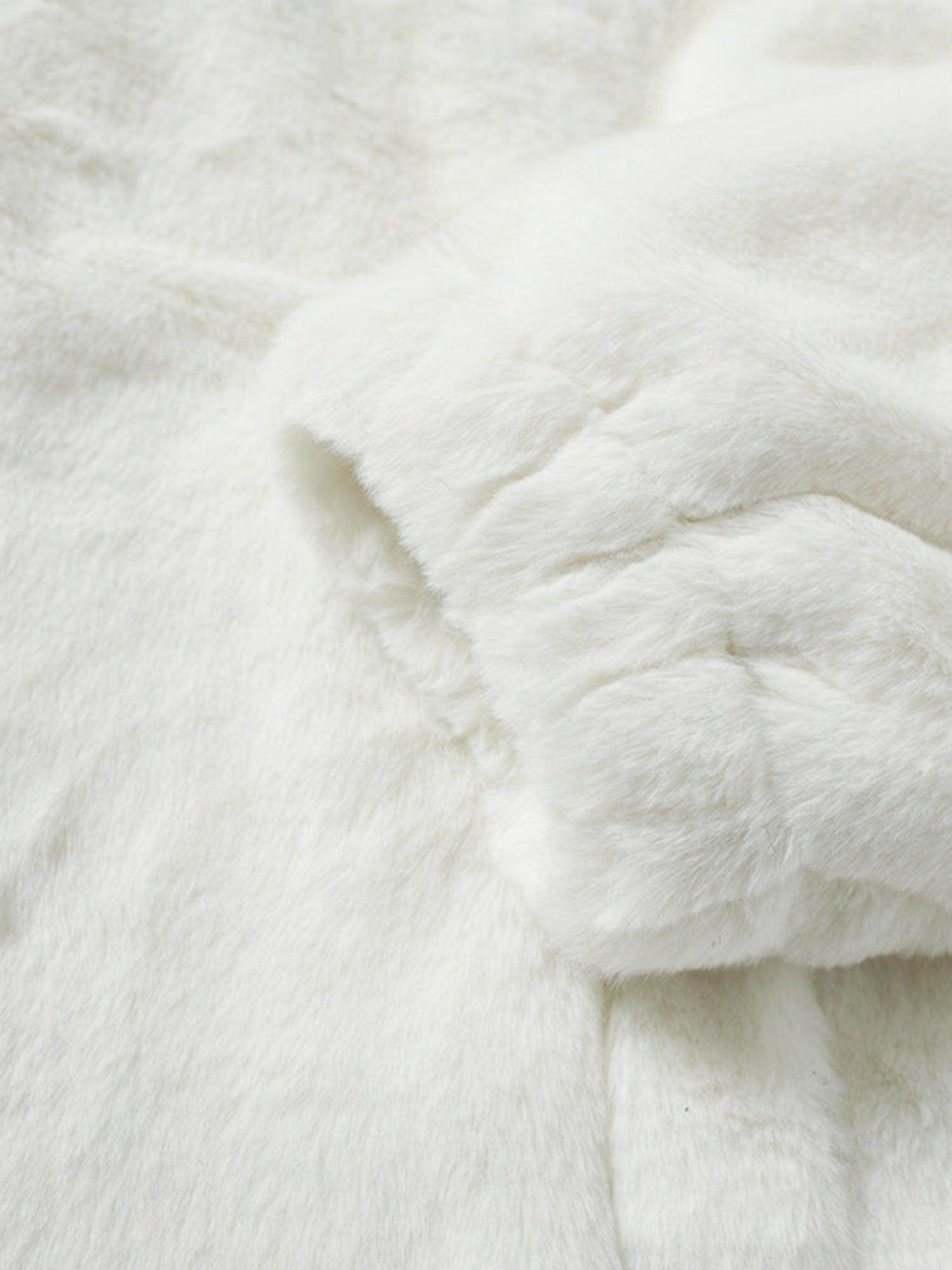 Tntwear® - Hip-hop Letter Stand Collar Imitation Rabbit Fur Jacket - 1908 - tntwear1