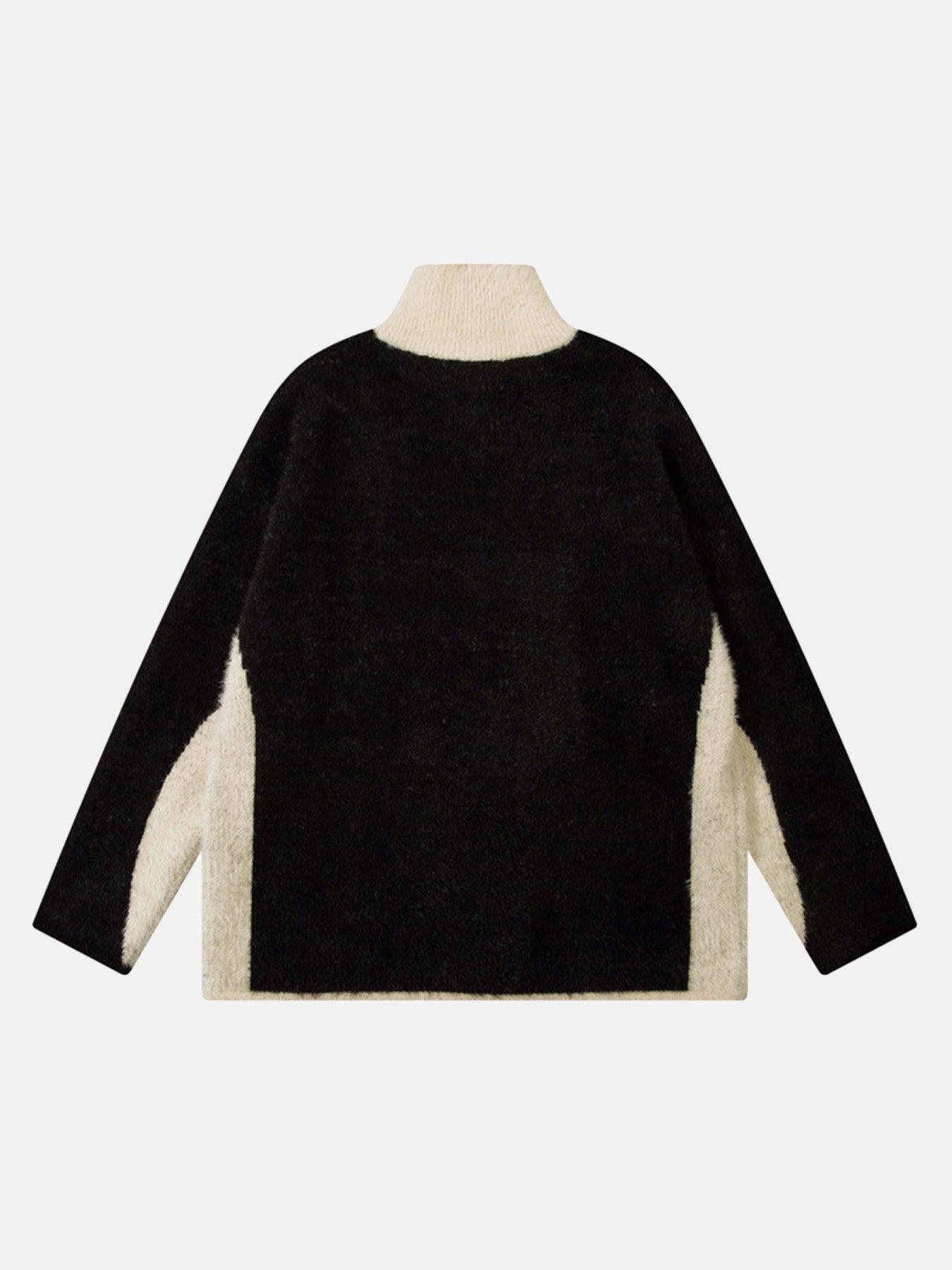 Tntwear® - Hip-hop Patchwork Contrast Butterfly Sweater - 1834 - tntwear1