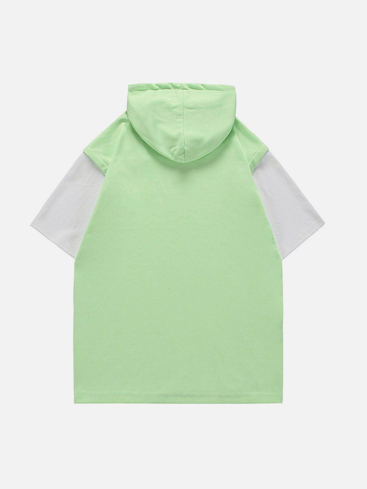 Tntwear® - Hooded Detachable Necklace Tee - tntwear1