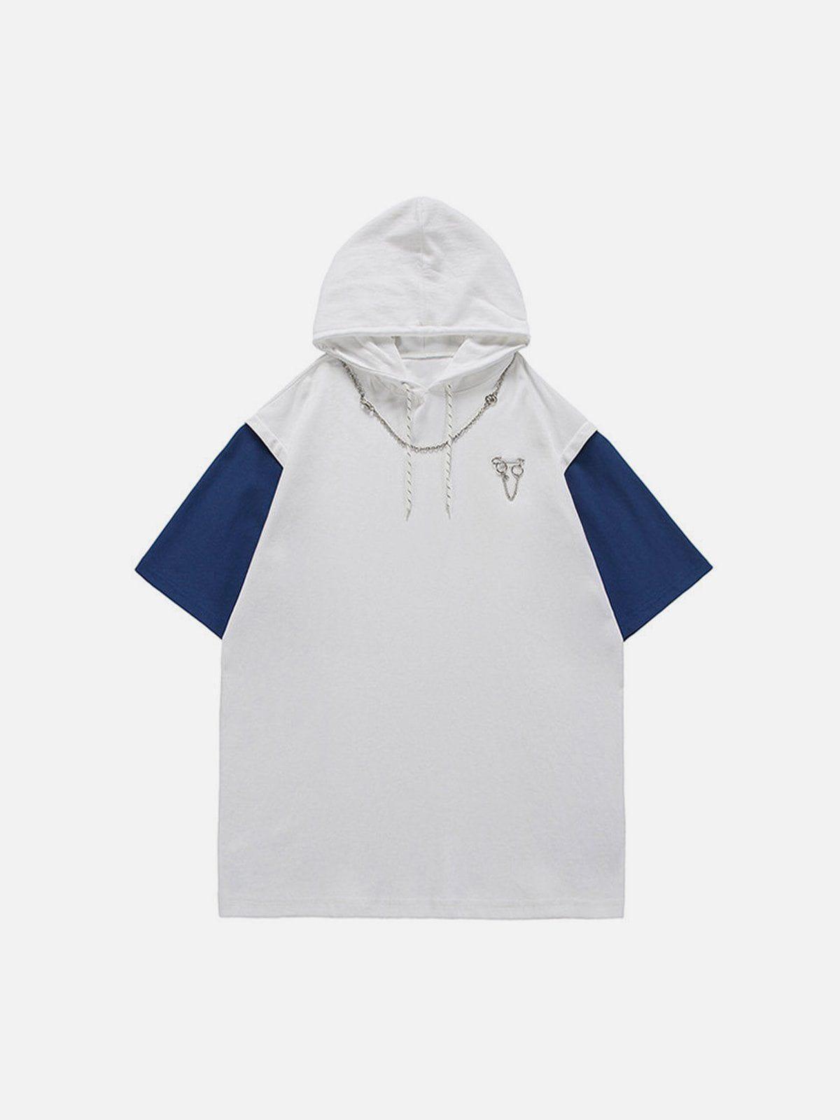 Tntwear® - Hooded Detachable Necklace Tee - tntwear1