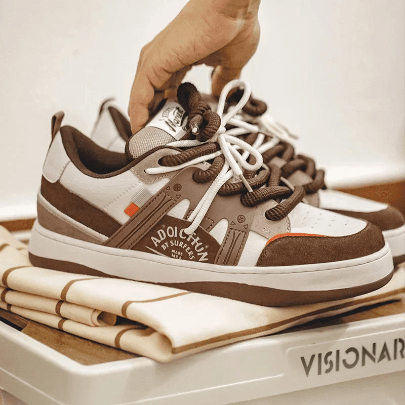 Tntwear® - Maden Orange Skateboard Bread Shoes - tntwear1