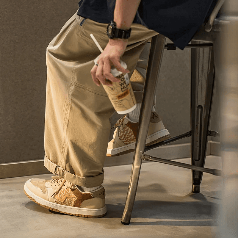 Tntwear® - Maden Print Skateboard Shoes - tntwear1