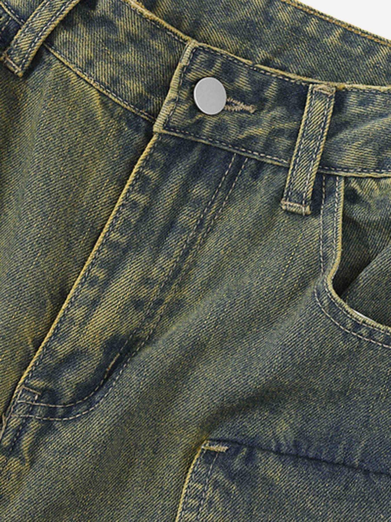 Tntwear® - Multi-Pocket Workwear Loose Jeans - 1789 - tntwear1