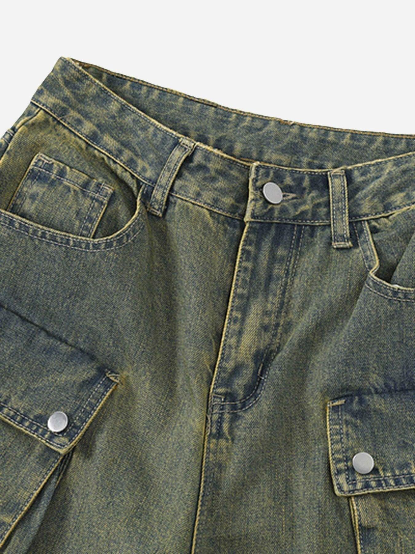 Tntwear® - Multi-Pocket Workwear Loose Jeans - 1789 - tntwear1