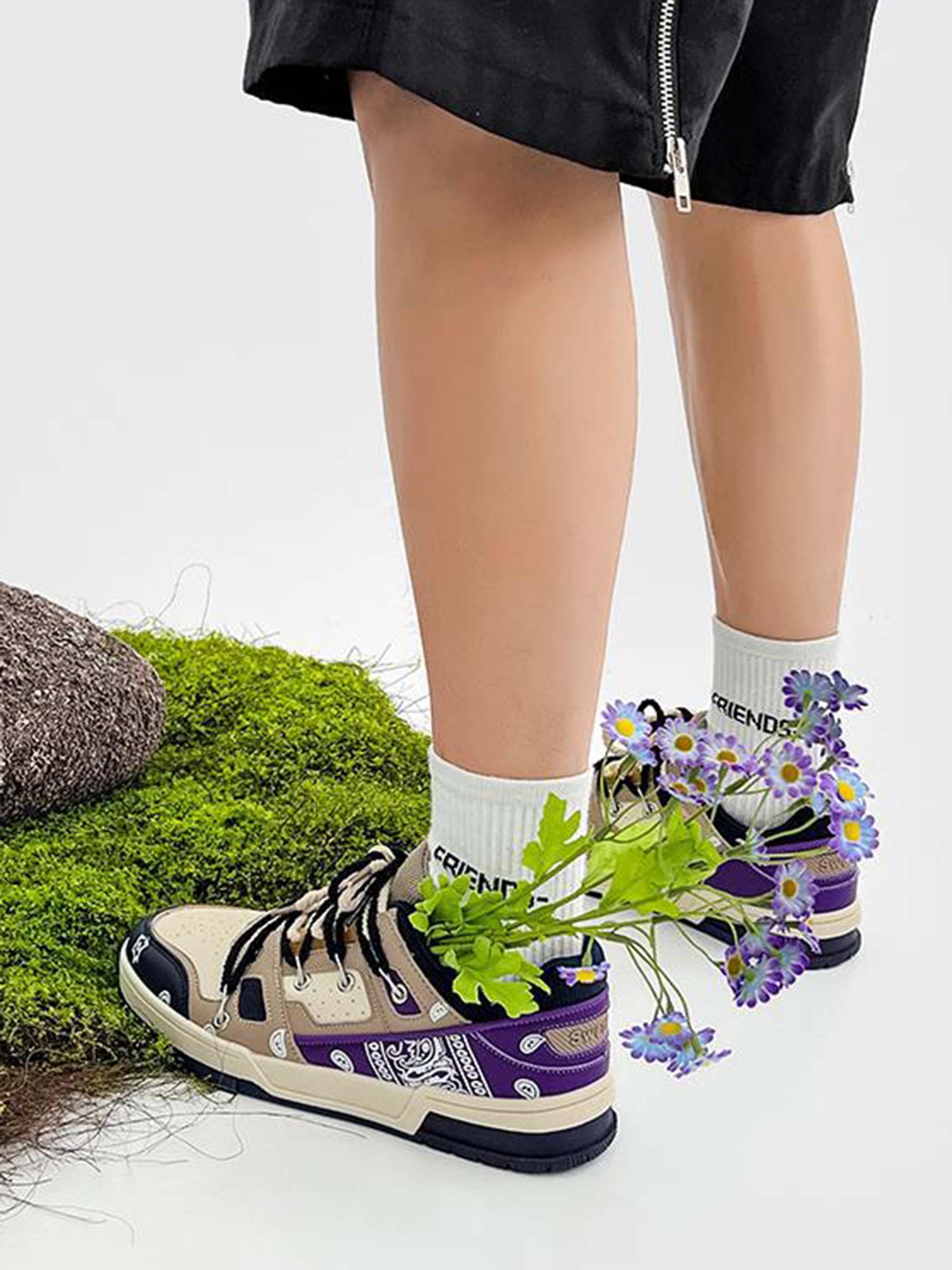 Tntwear® - Retro Cashew Flower Board Casual Shoes -1531 - tntwear1
