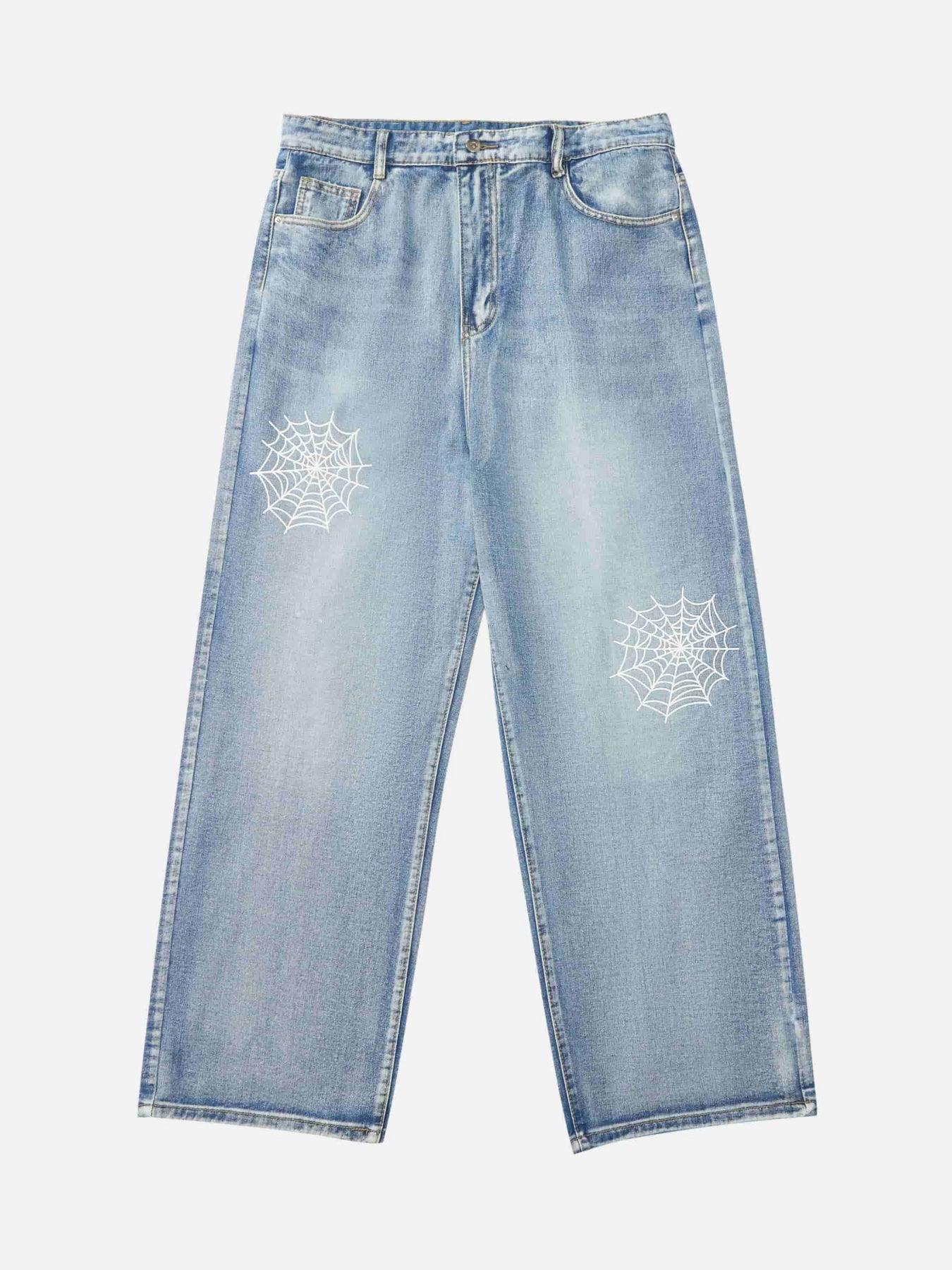 Tntwear® - Spider Printed Jeans - 1751 - tntwear1