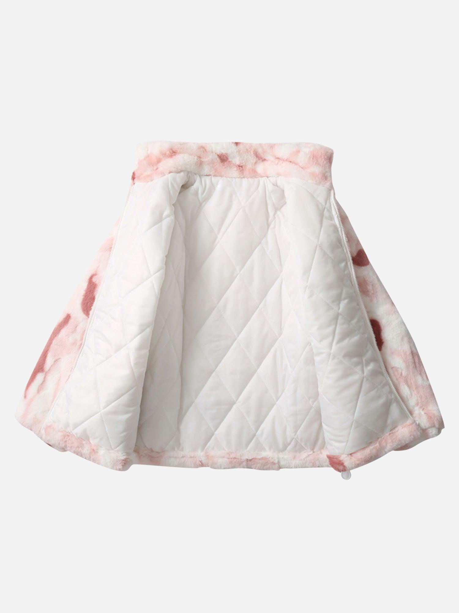 Tntwear® - Tie-dye Stand-up Collar Sherpa Jacket - tntwear1