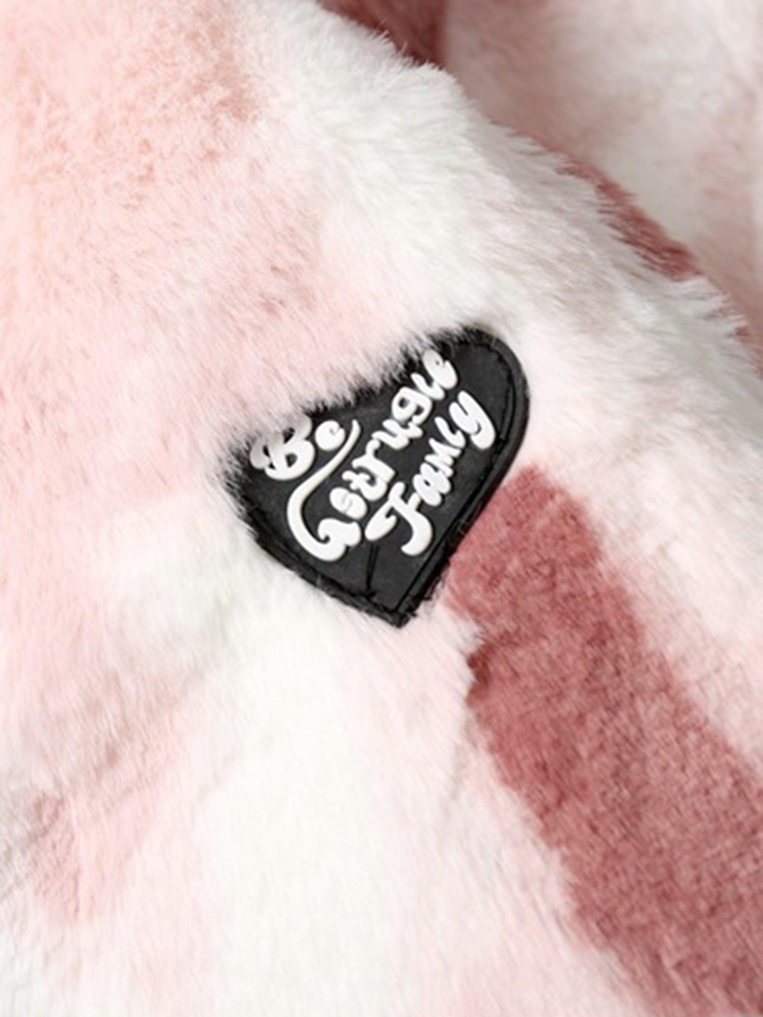 Tntwear® - Tie-dye Stand-up Collar Sherpa Jacket - tntwear1