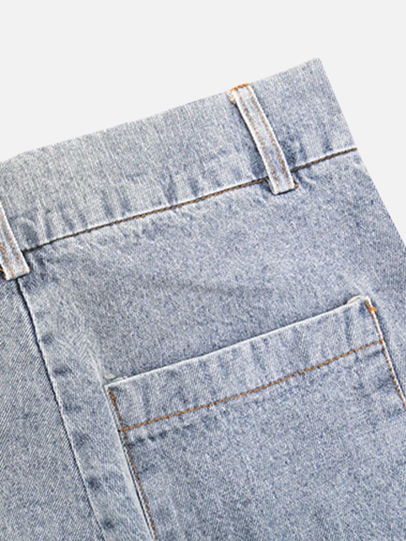 Tntwear® - Torn Side Straps Design Sense Jeans - tntwear1