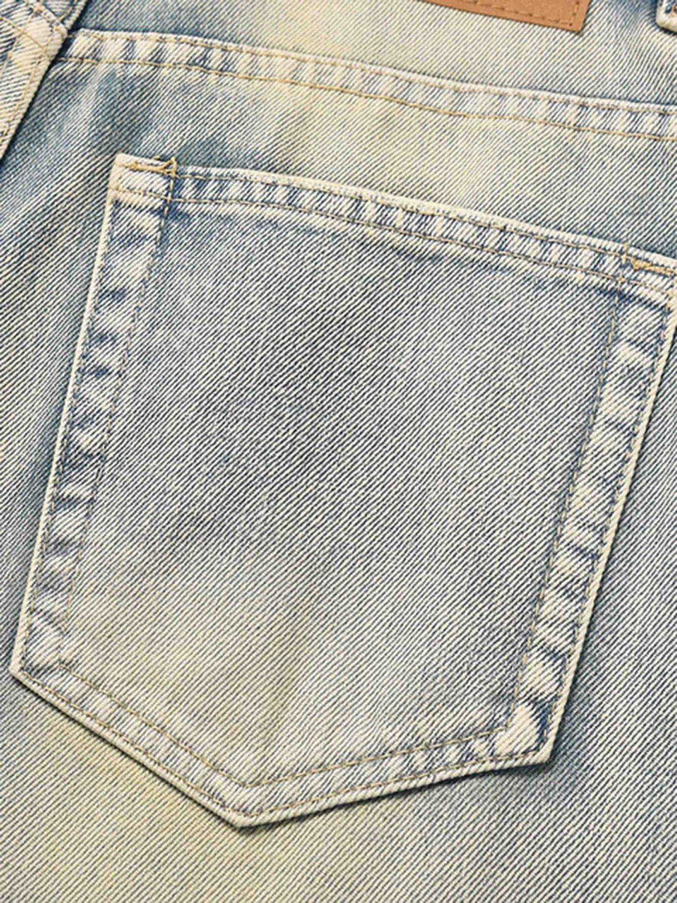 Tntwear® - Washed And Worn Loose Jeans - 1953 - tntwear1
